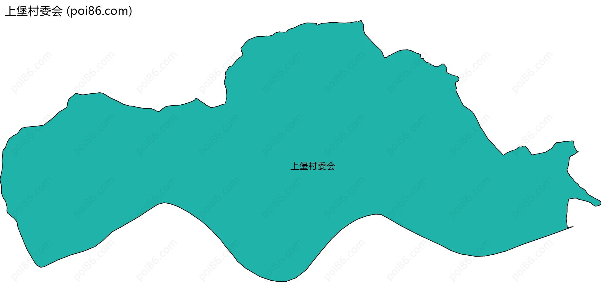 上堡村委会边界地图