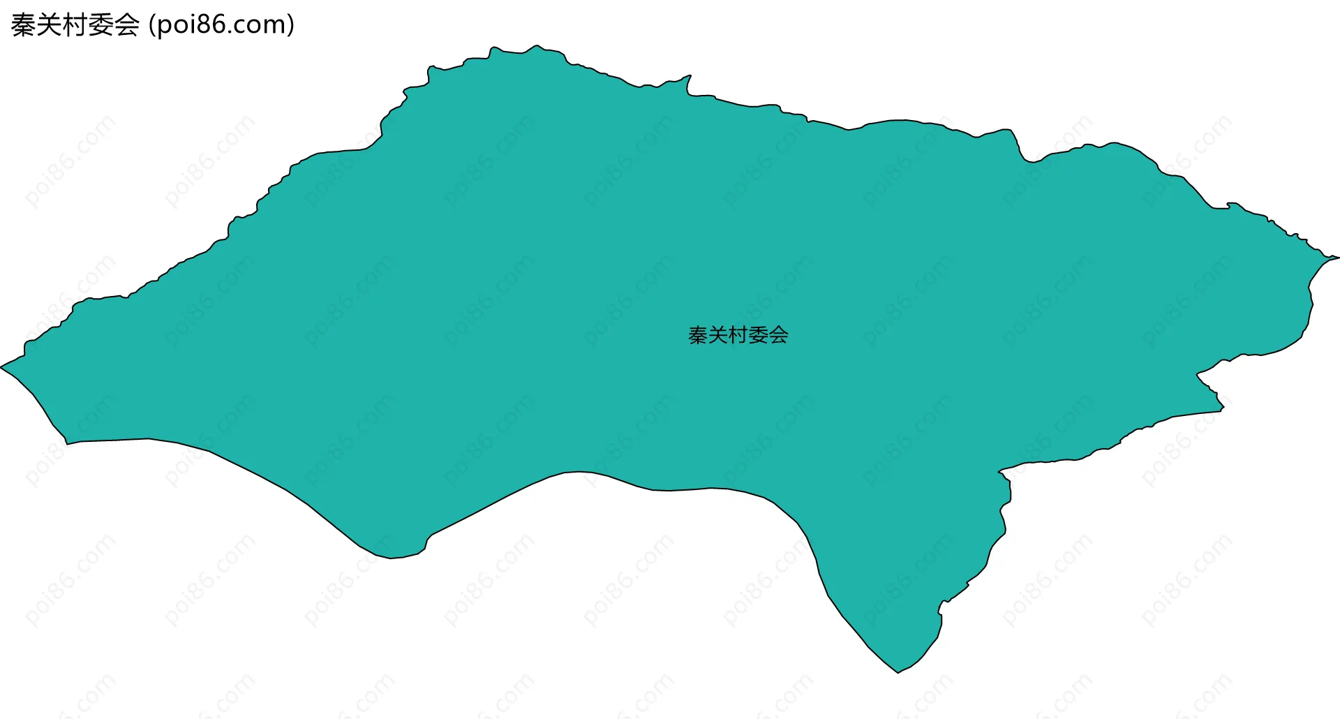 秦关村委会边界地图