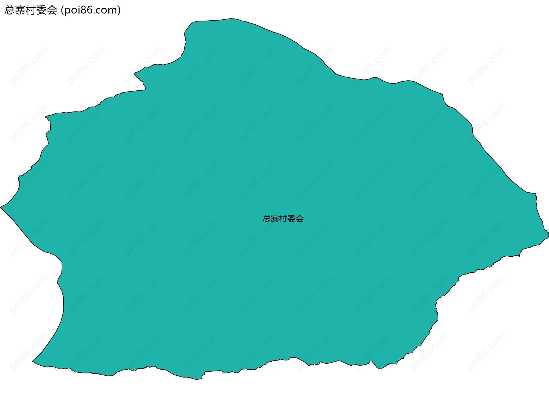 总寨村委会边界地图