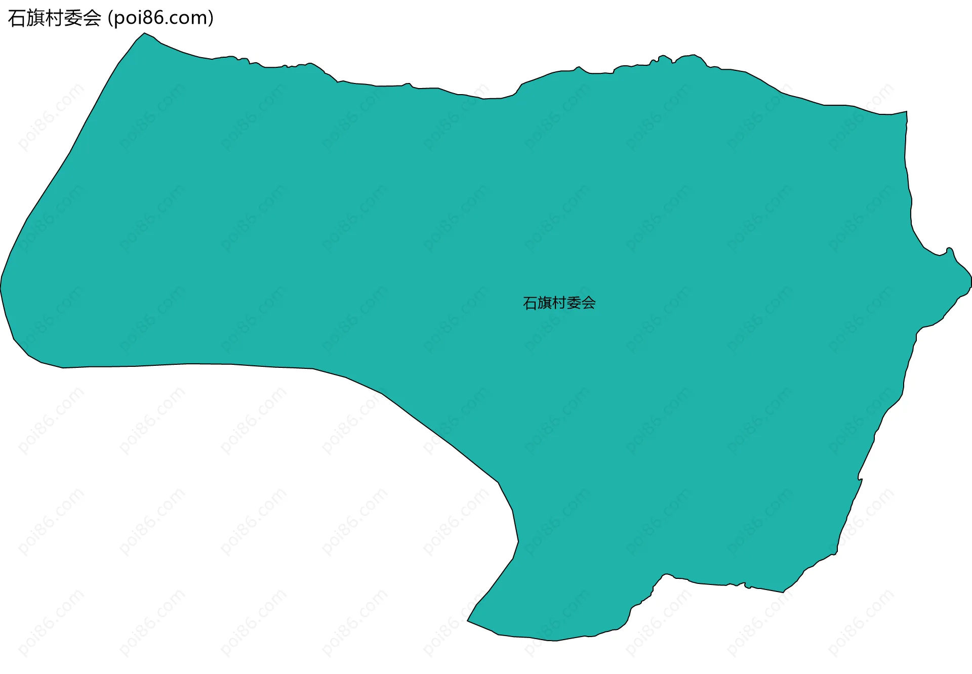 石旗村委会边界地图