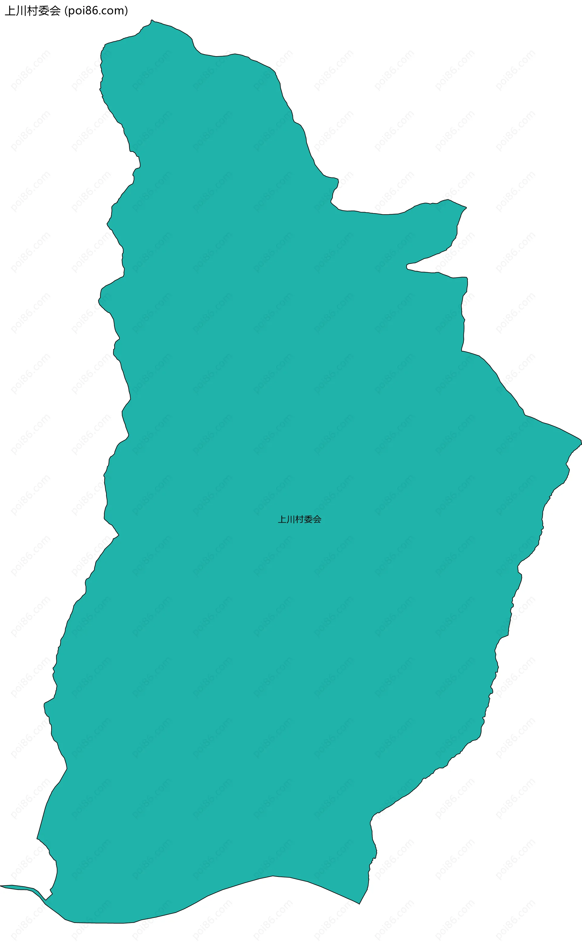 上川村委会边界地图