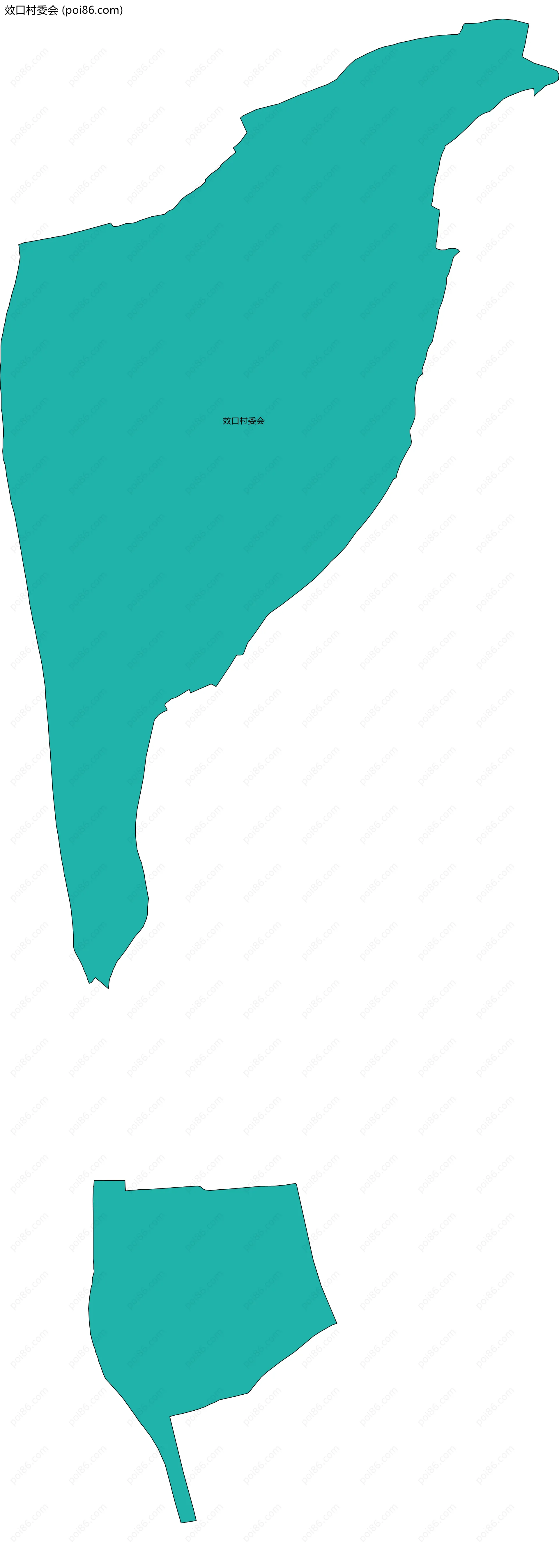 效口村委会边界地图