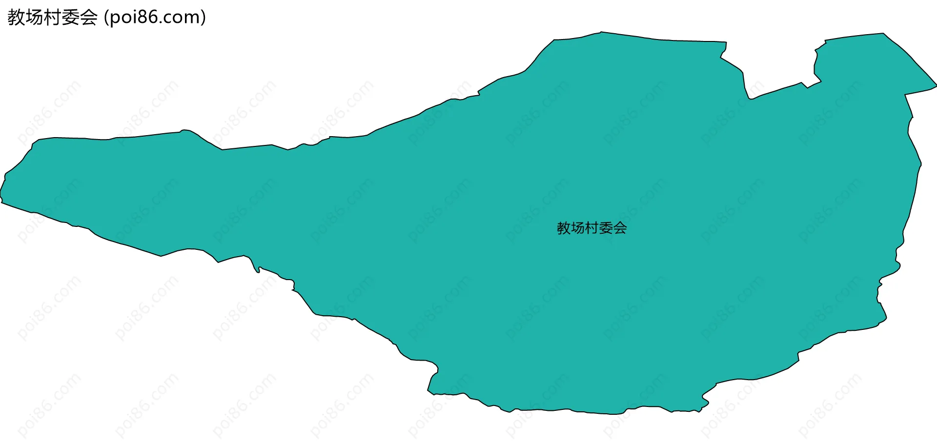 教场村委会边界地图