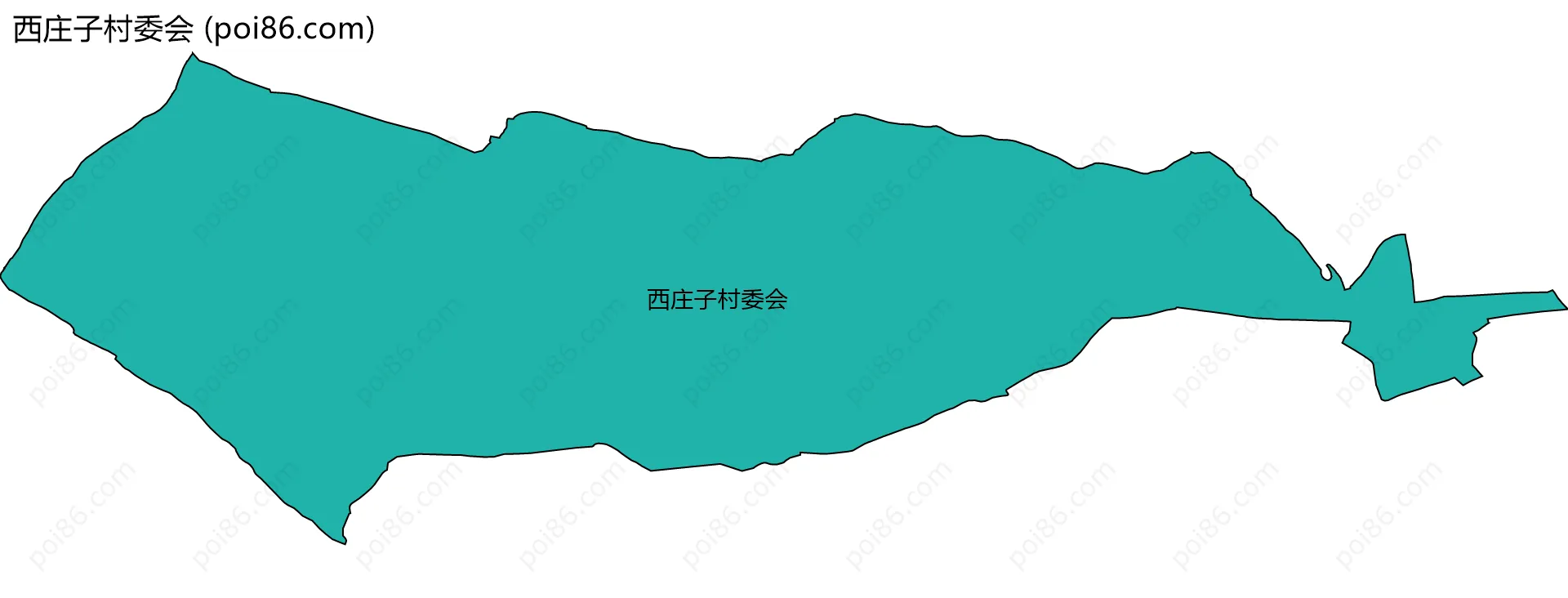 西庄子村委会边界地图