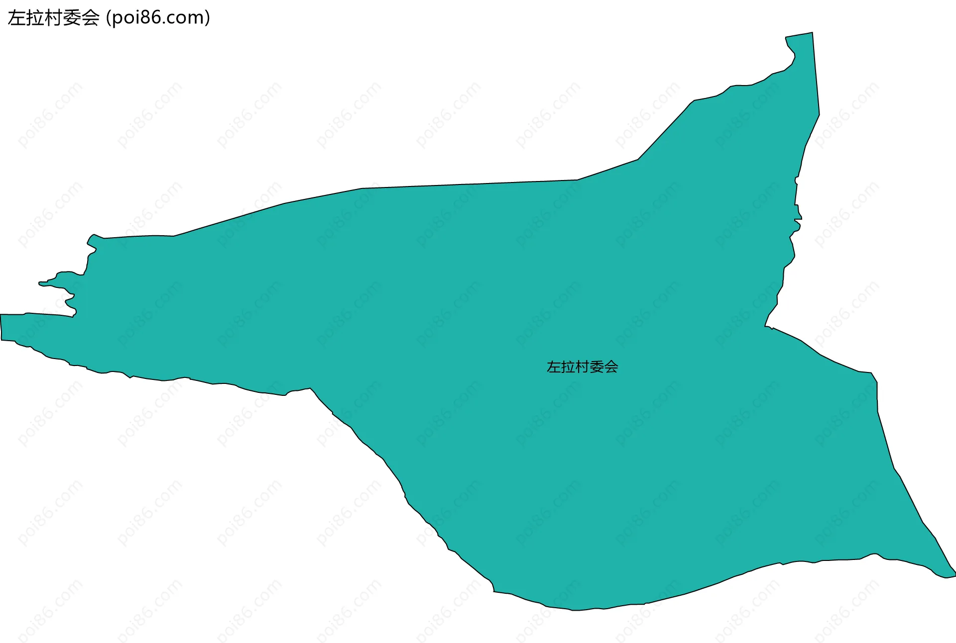 左拉村委会边界地图