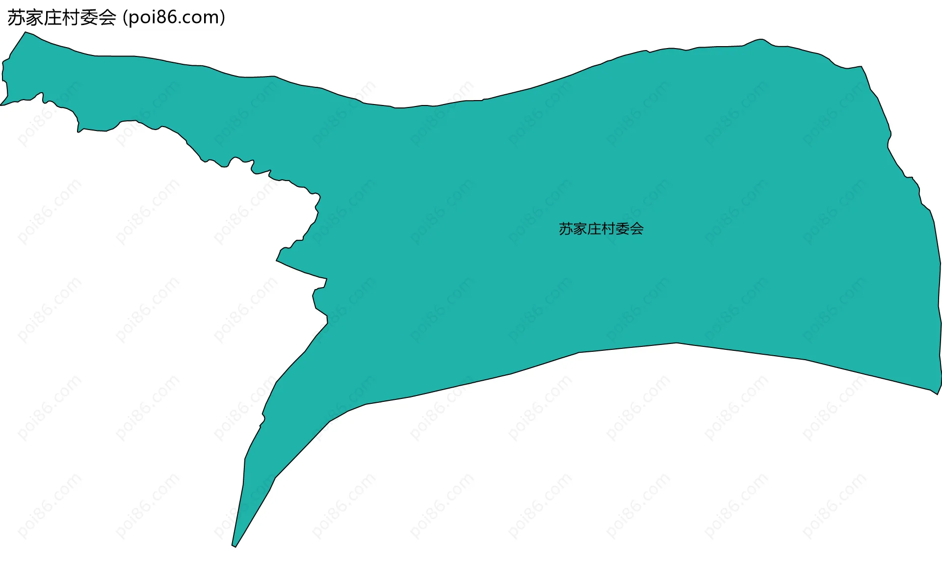 苏家庄村委会边界地图