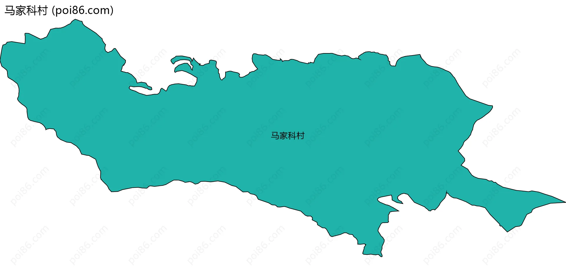 马家科村边界地图