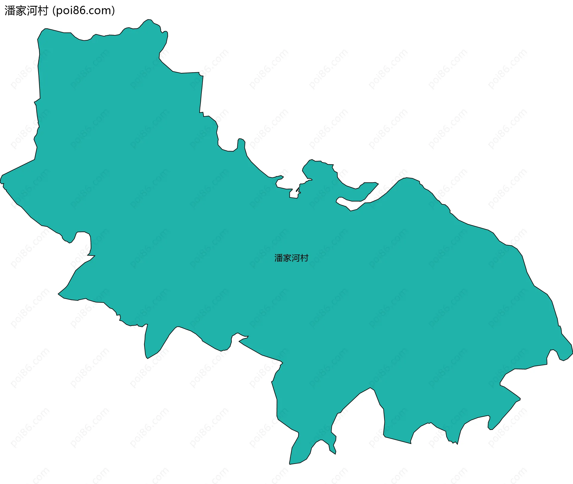 潘家河村边界地图