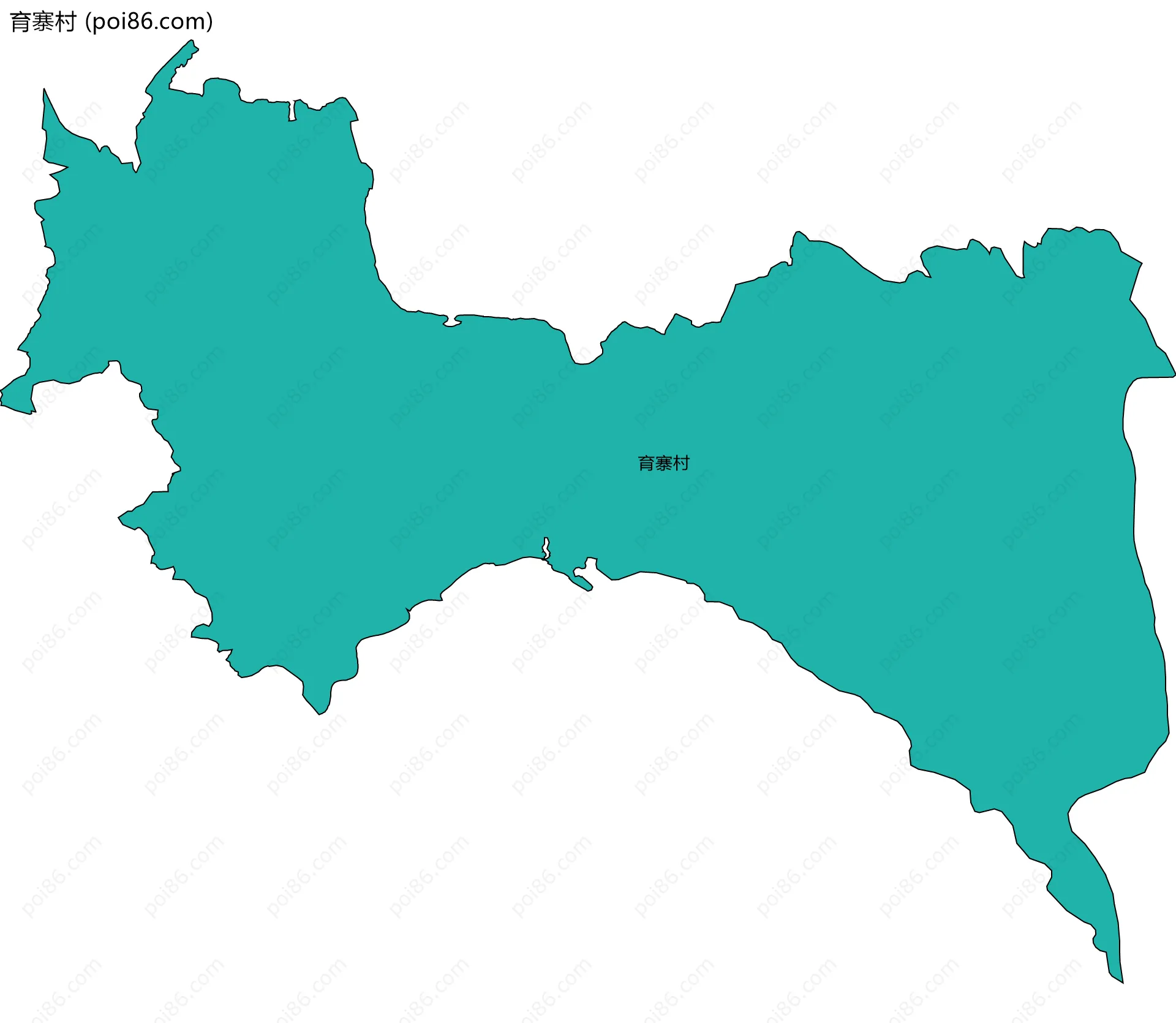 育寨村边界地图