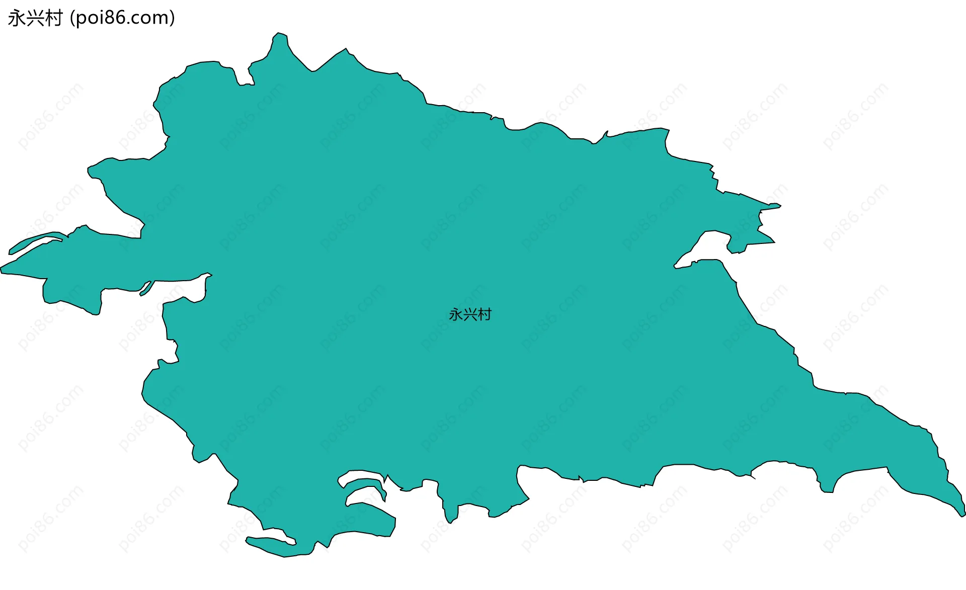 永兴村边界地图