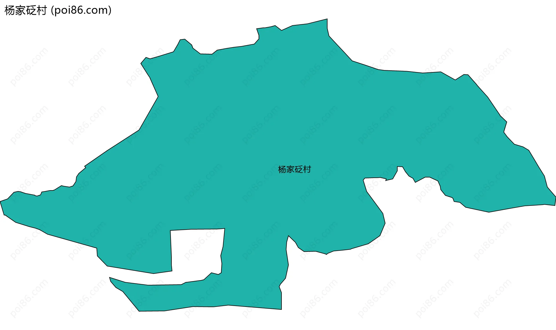 杨家砭村边界地图