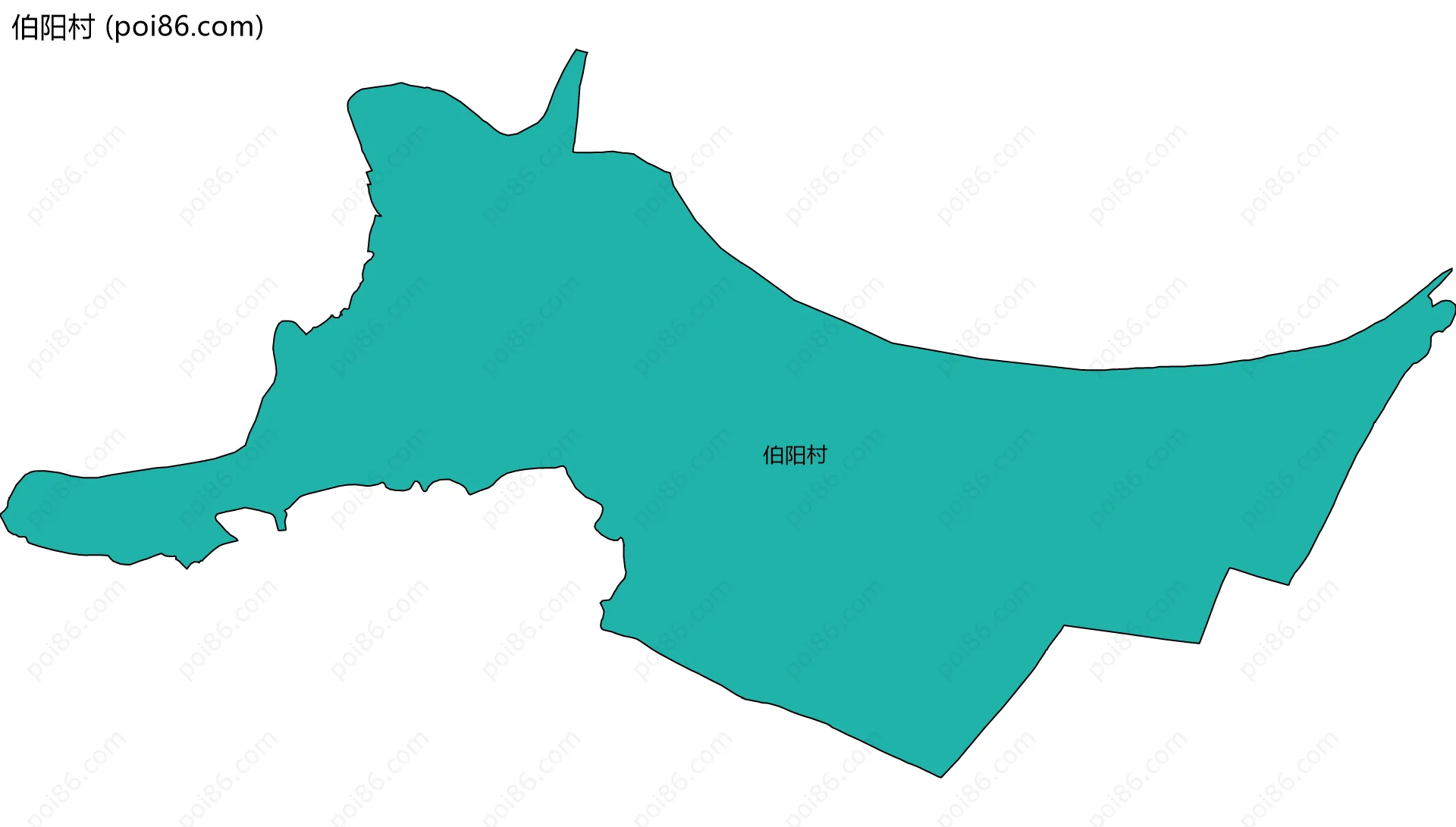 伯阳村边界地图