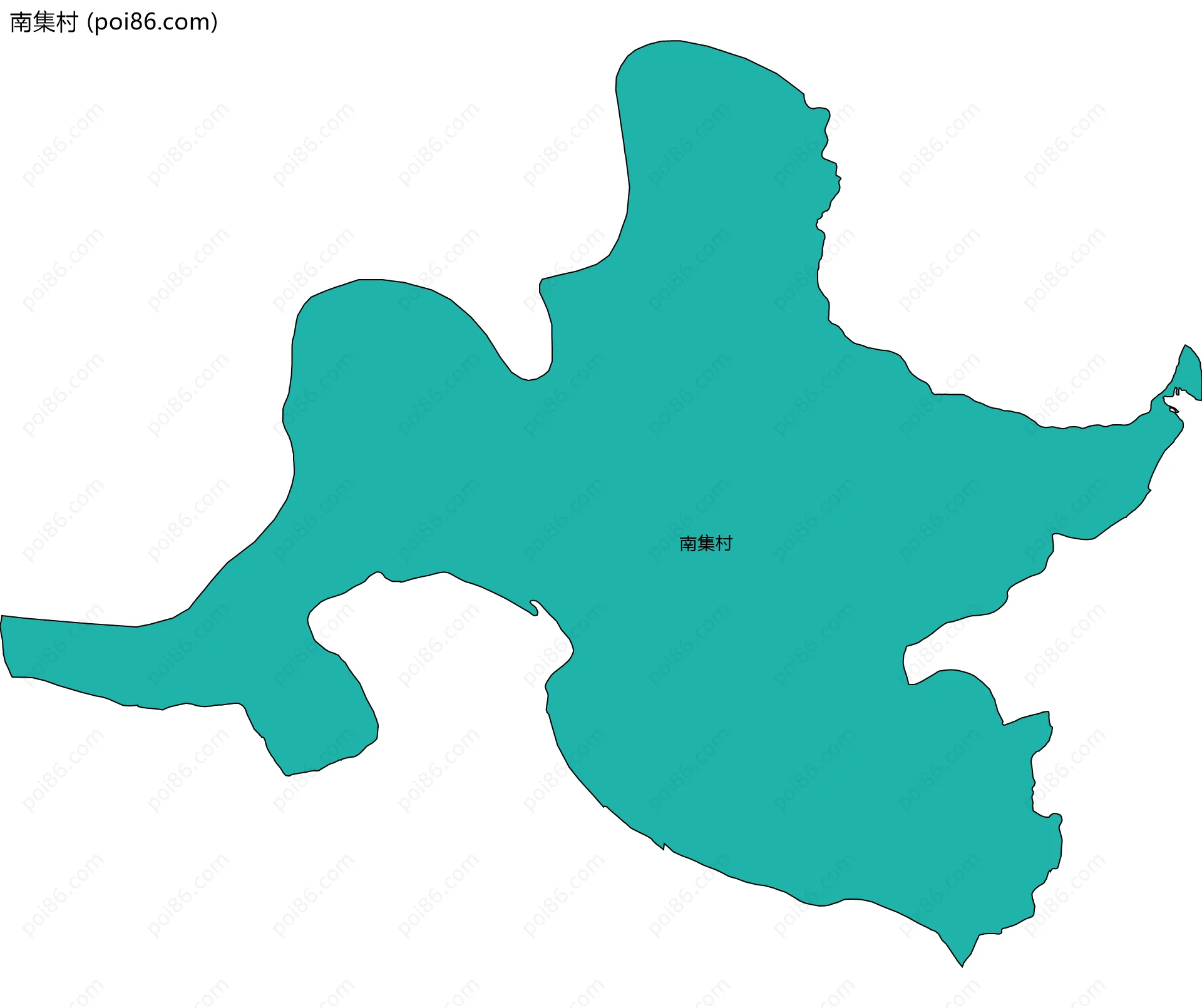 南集村边界地图