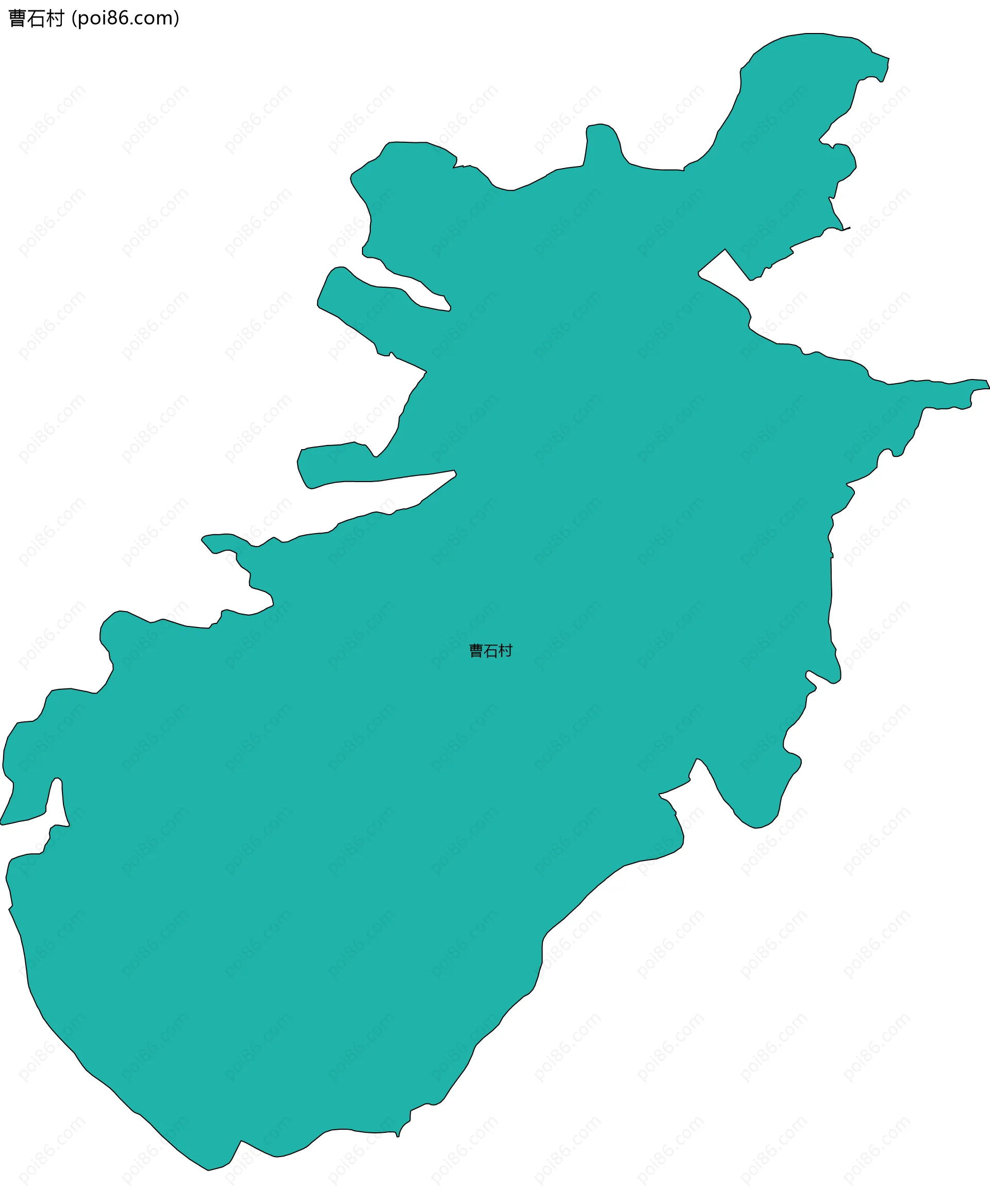 曹石村边界地图