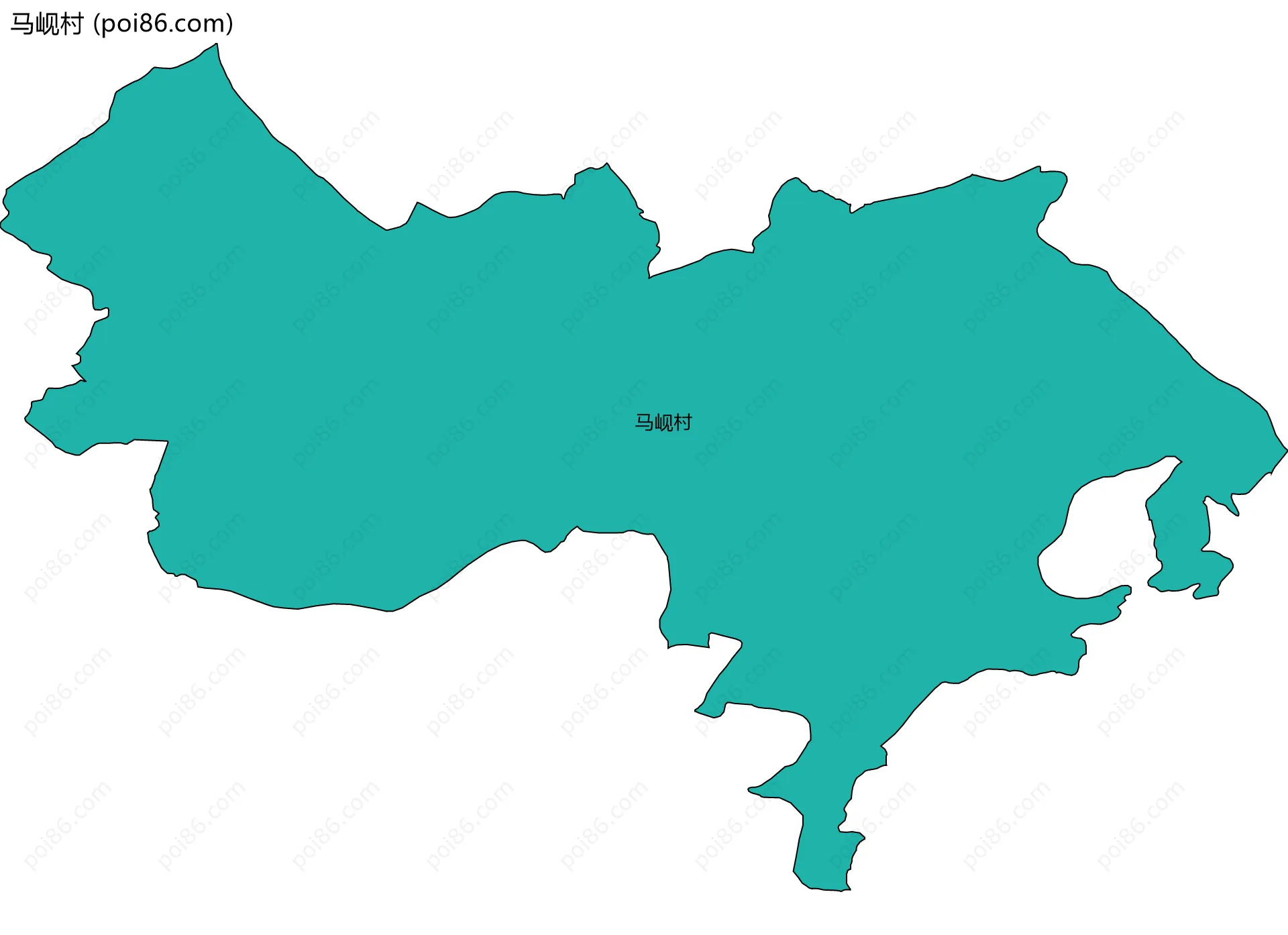 马岘村边界地图