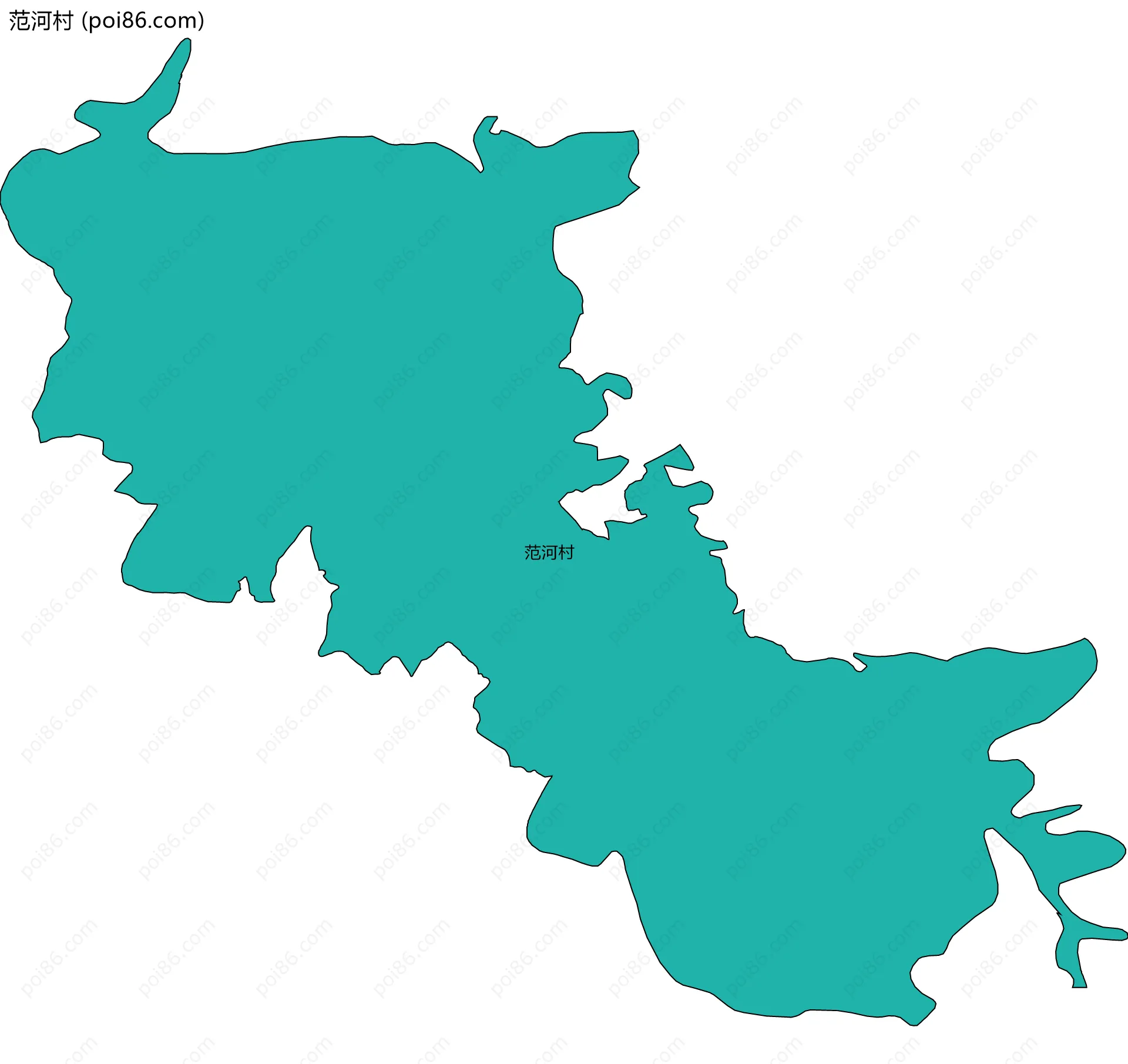 范河村边界地图