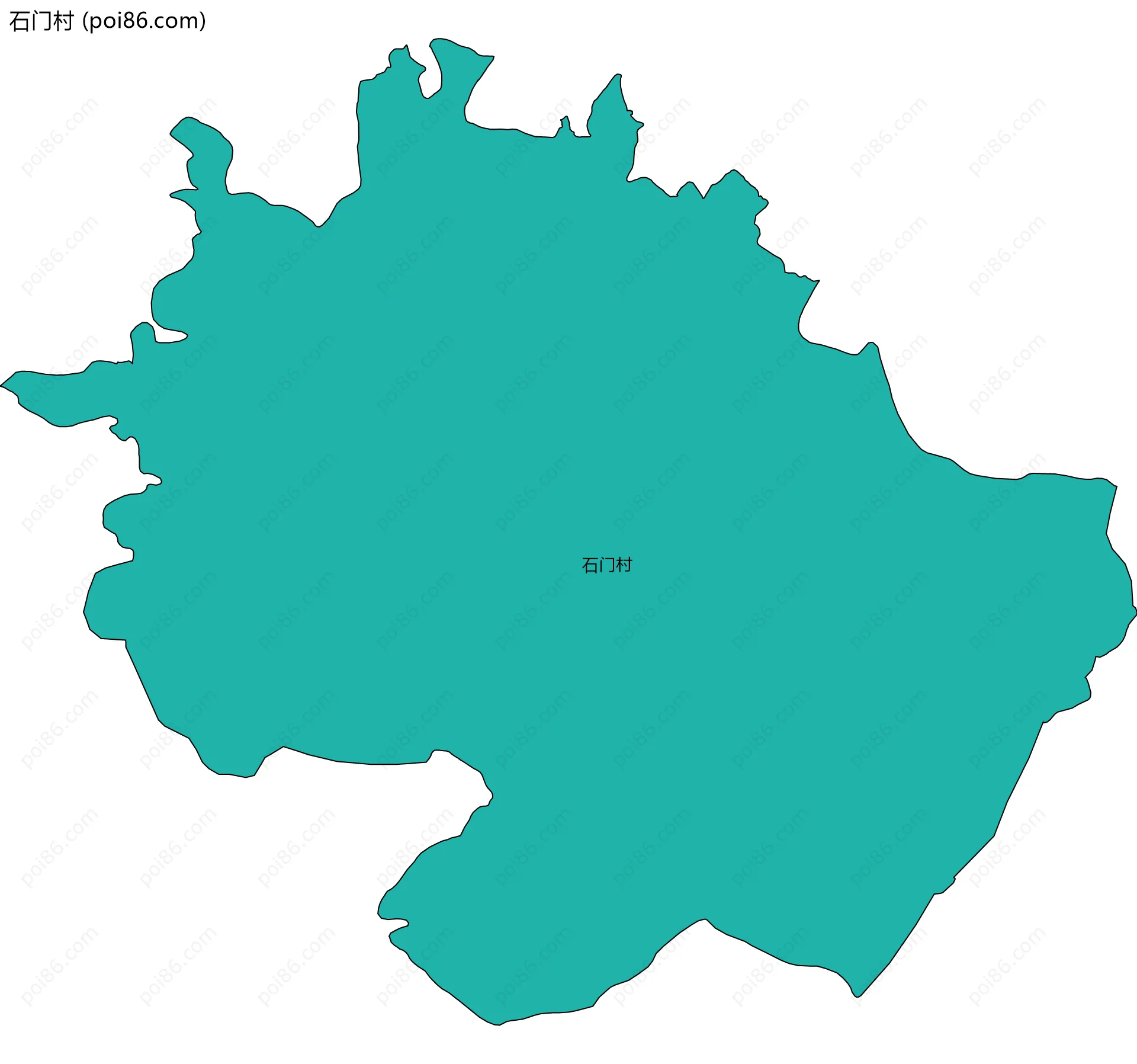 石门村边界地图