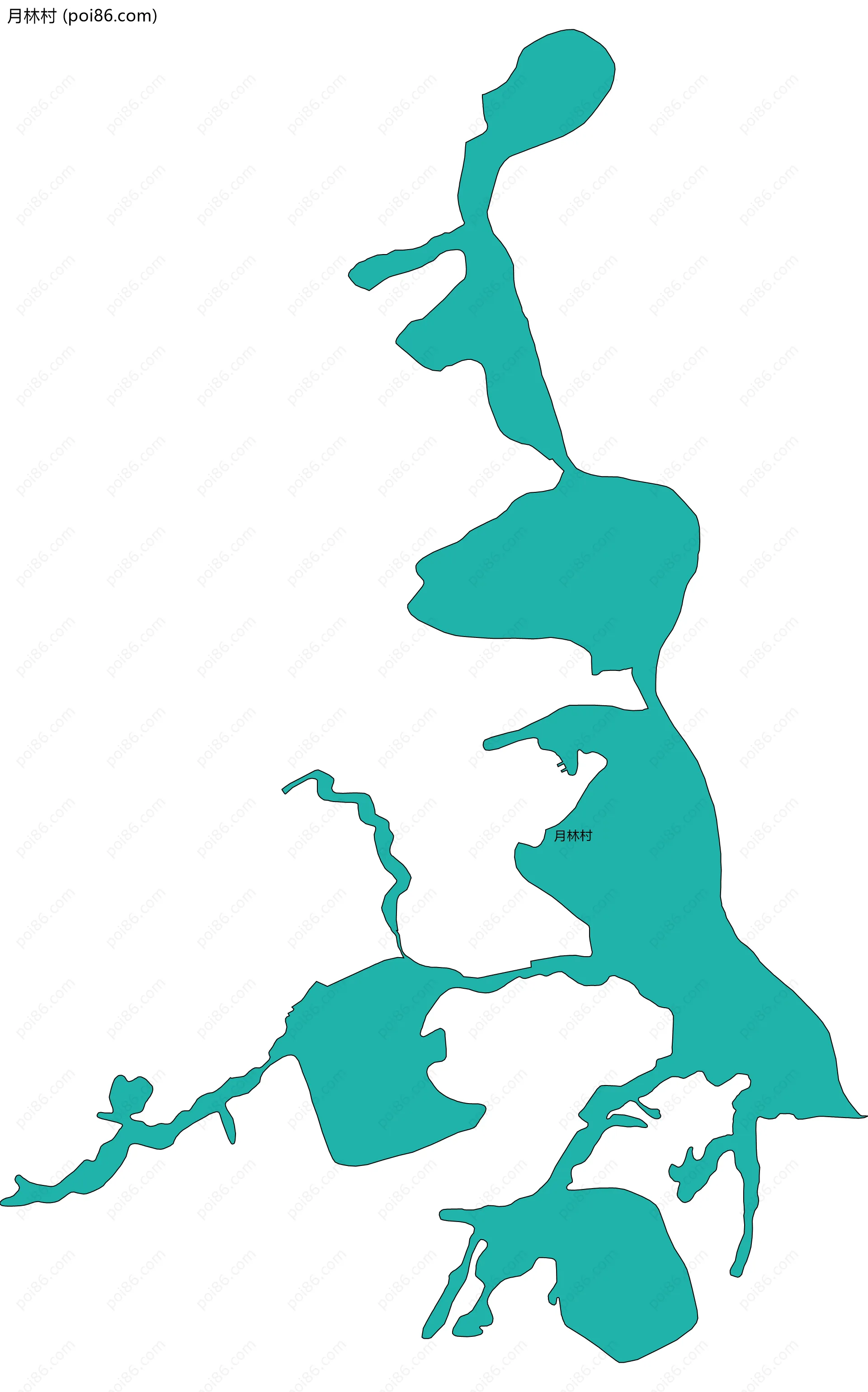 月林村边界地图