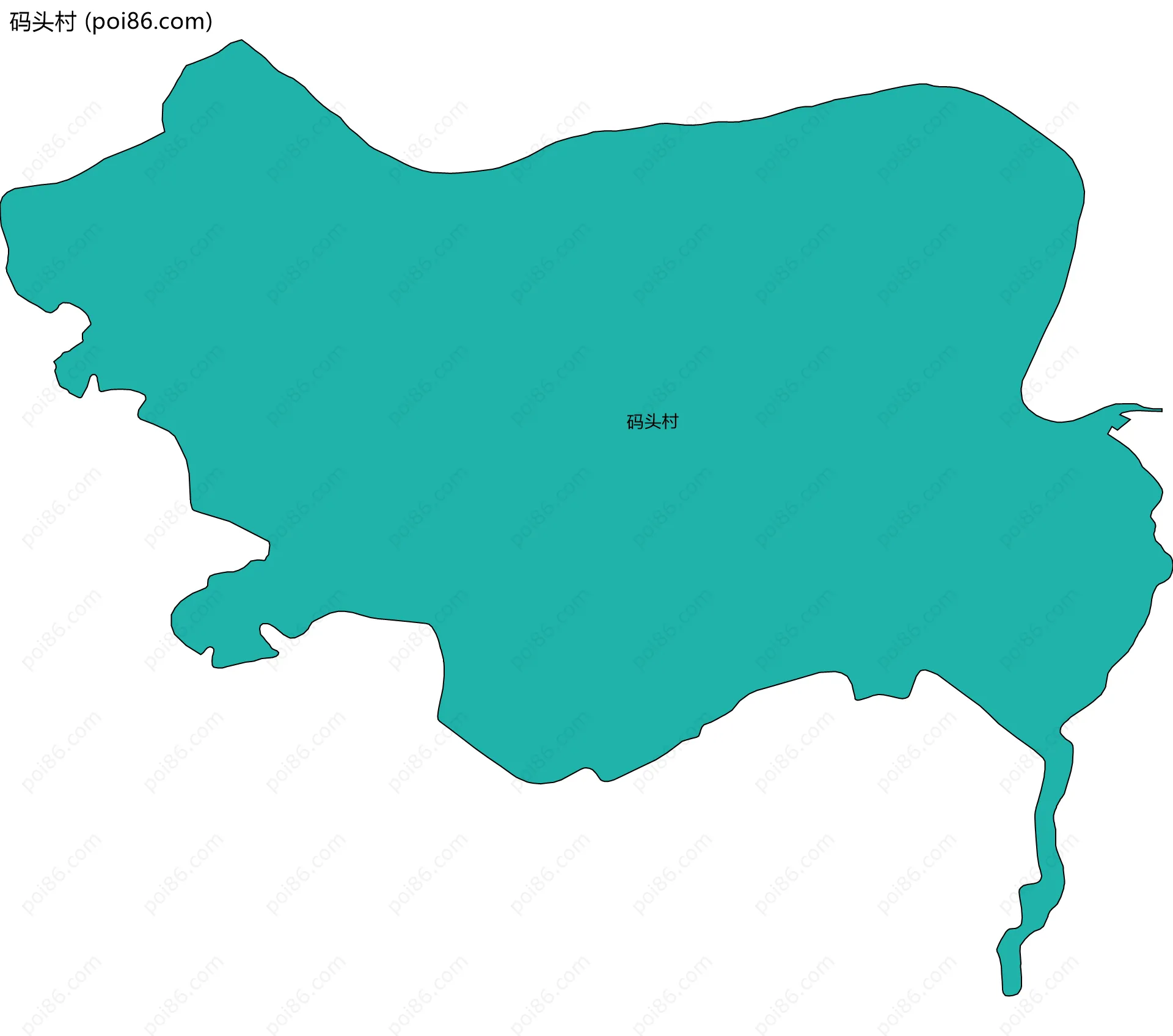 码头村边界地图