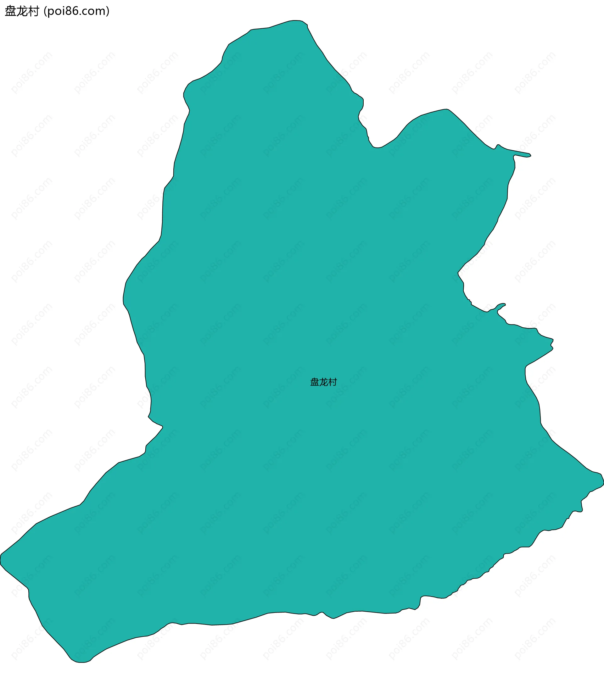 盘龙村边界地图