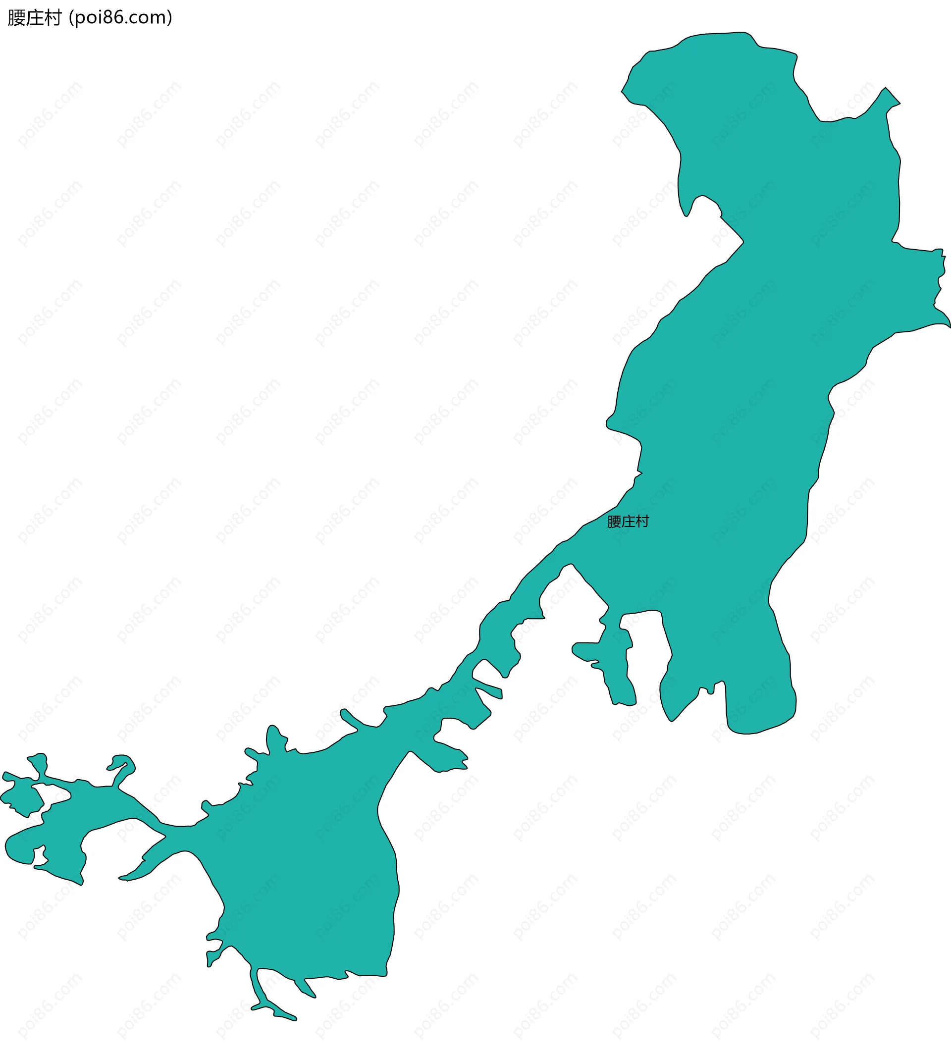 腰庄村边界地图