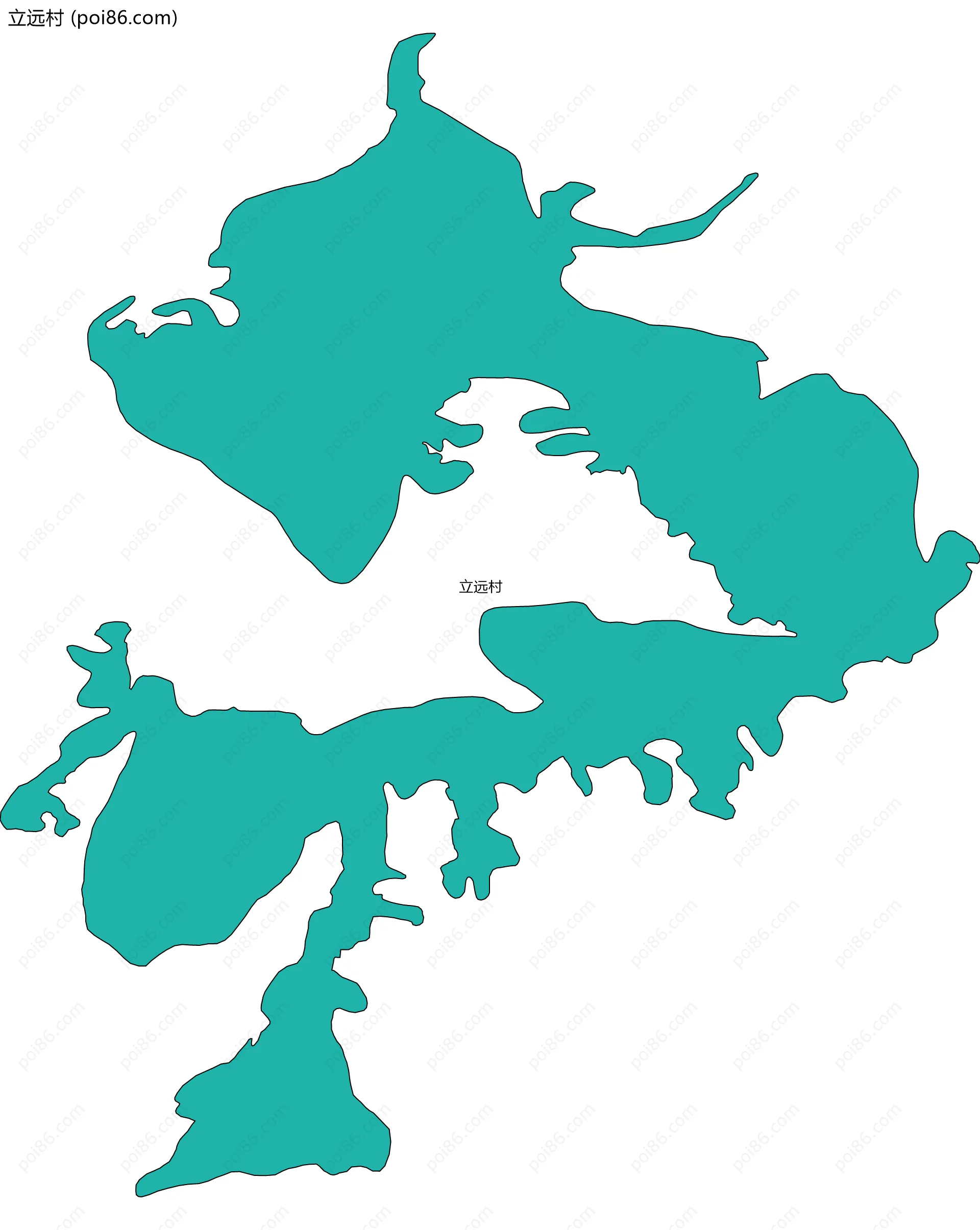 立远村边界地图