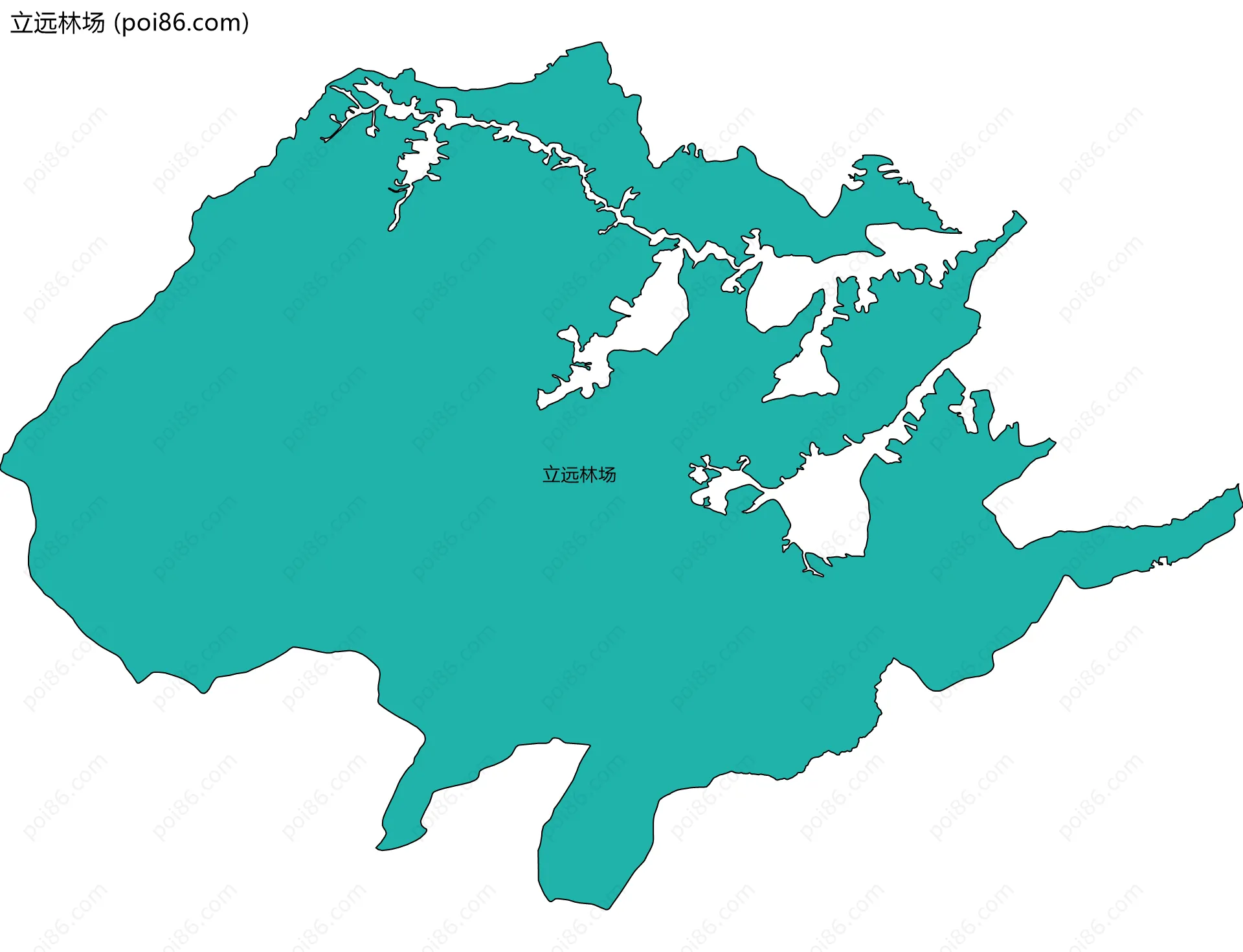 立远林场边界地图