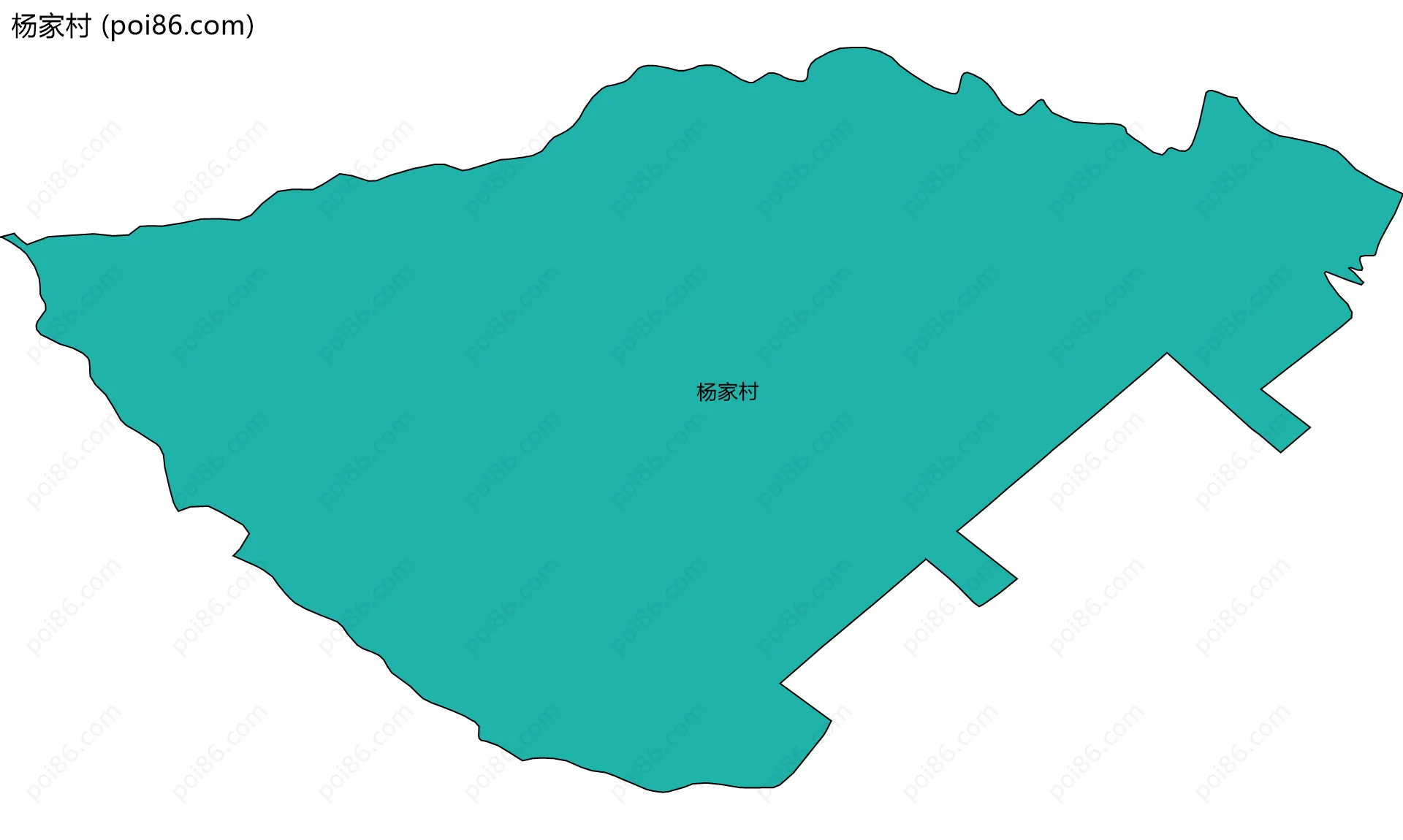 杨家村边界地图
