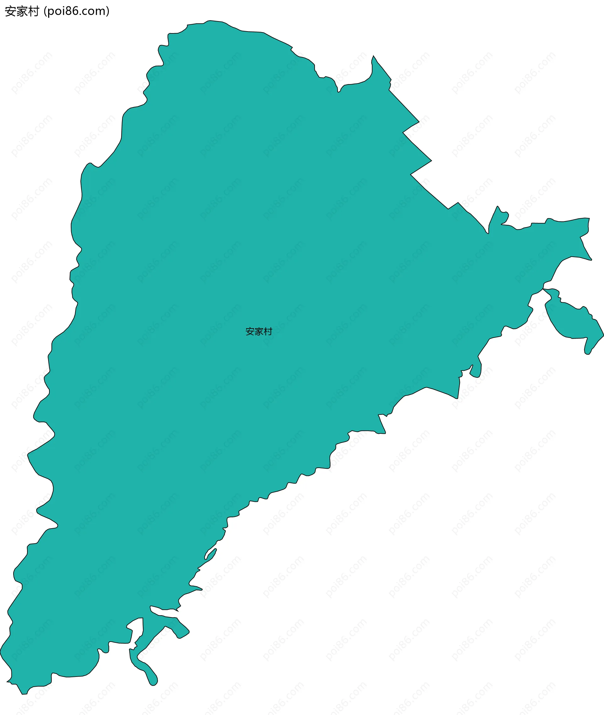 安家村边界地图