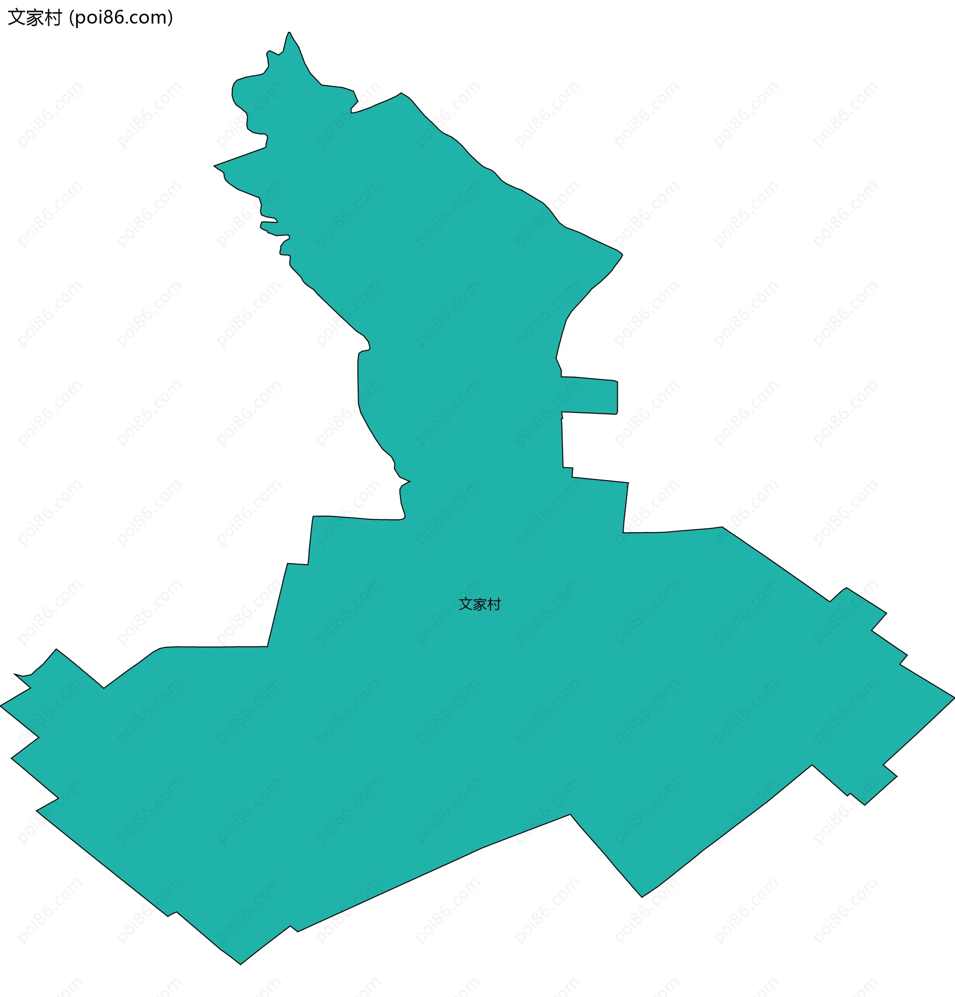 文家村边界地图