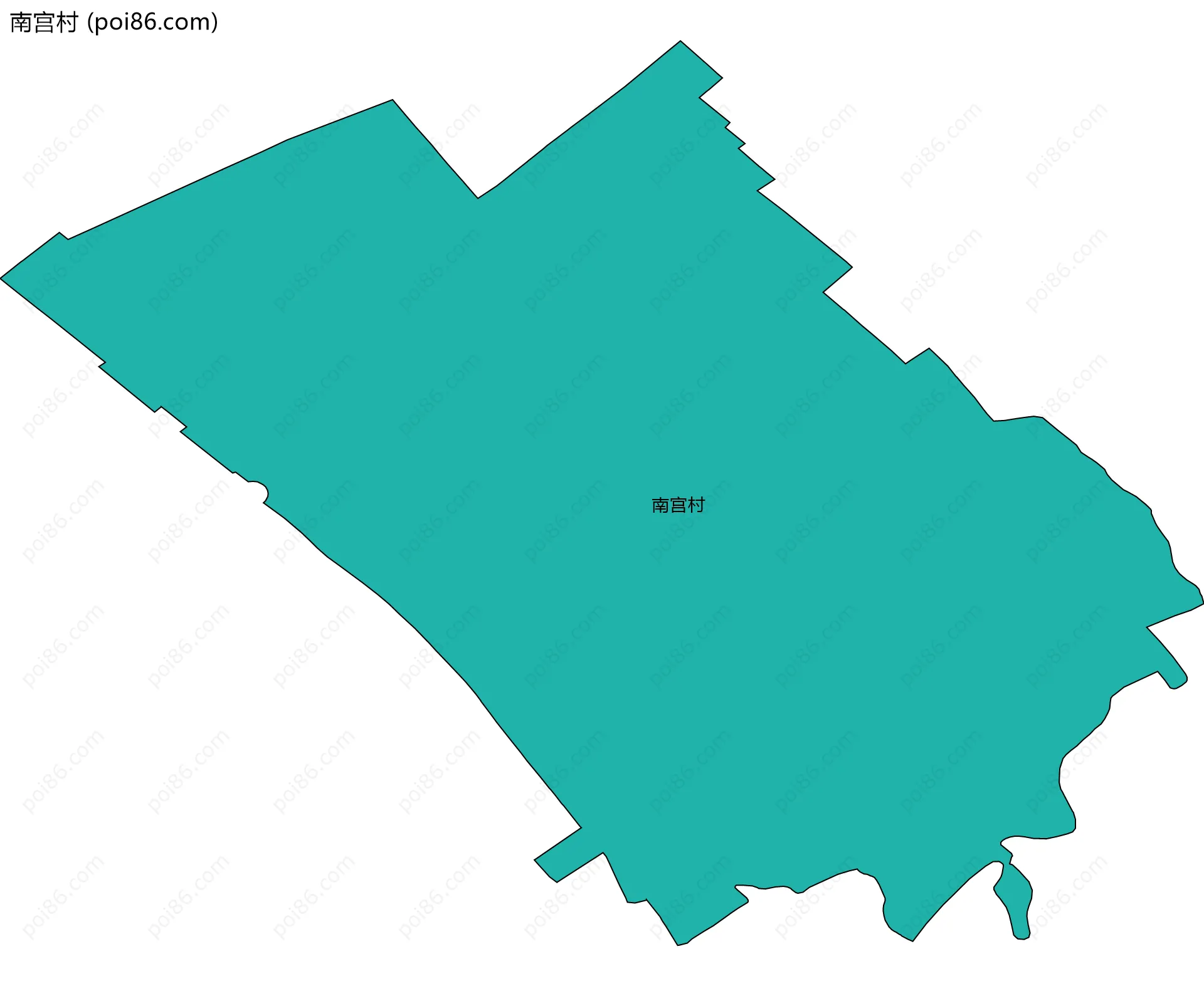 南宫村边界地图