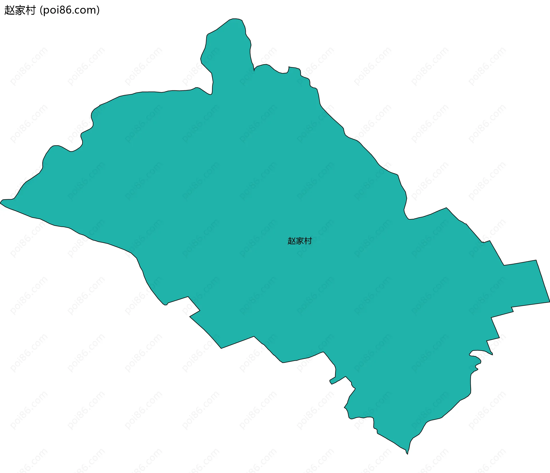 赵家村边界地图