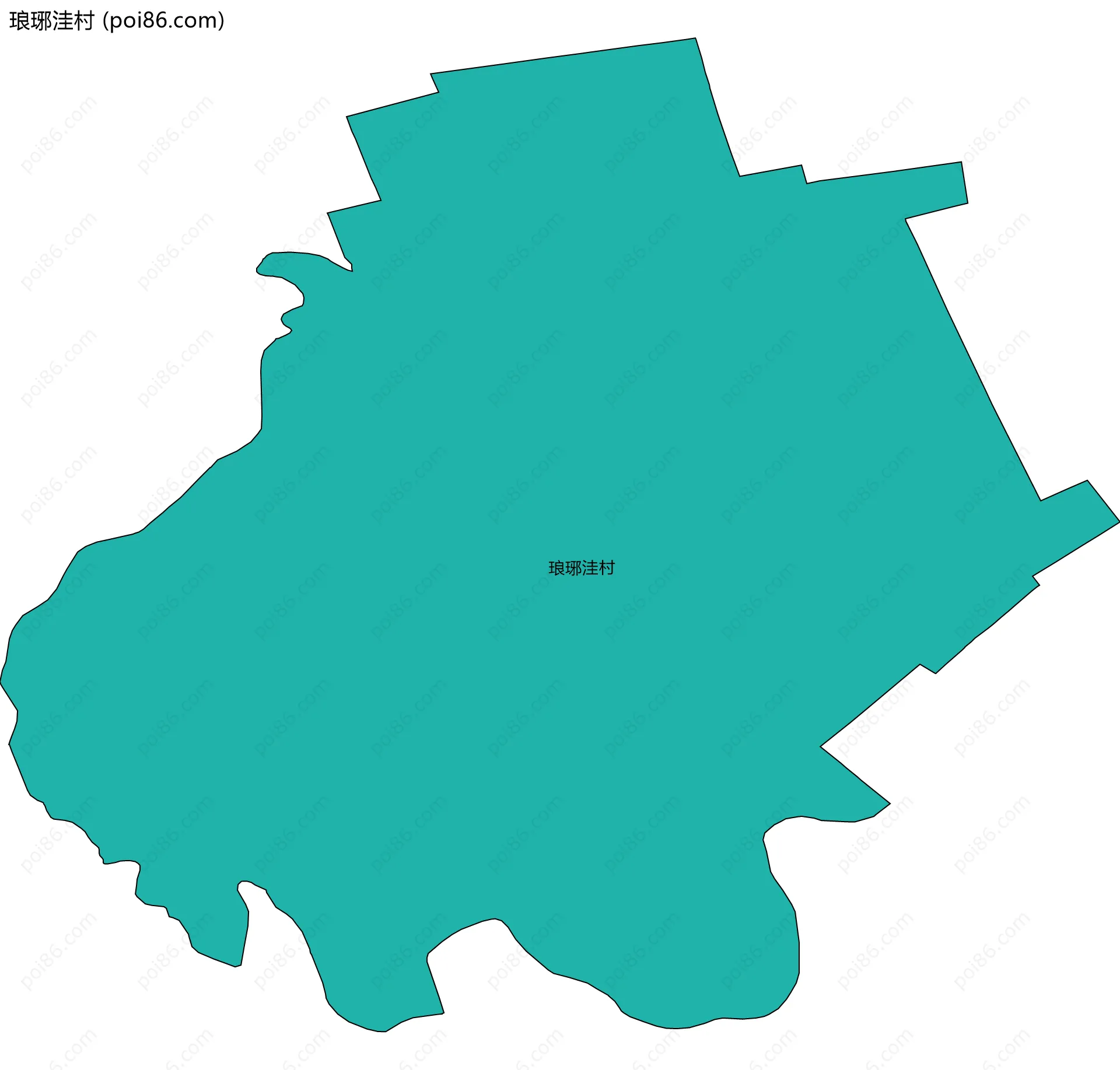 琅琊洼村边界地图