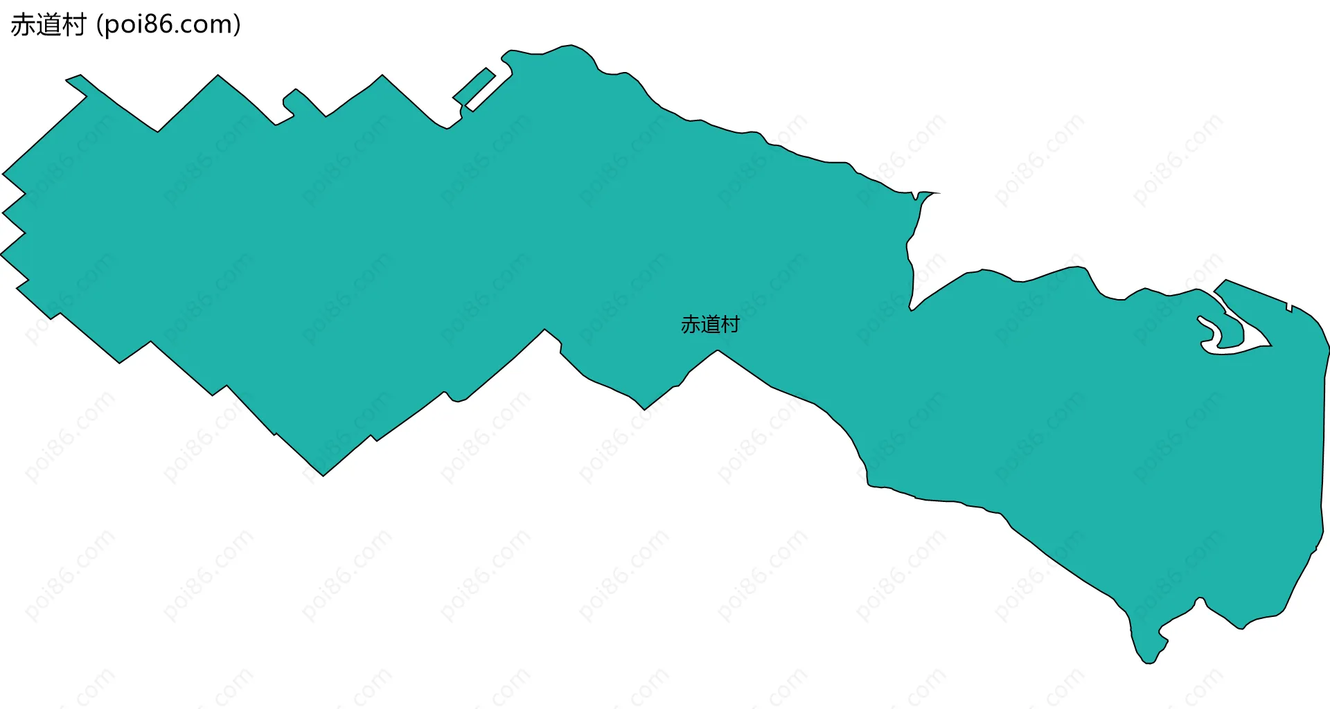 赤道村边界地图