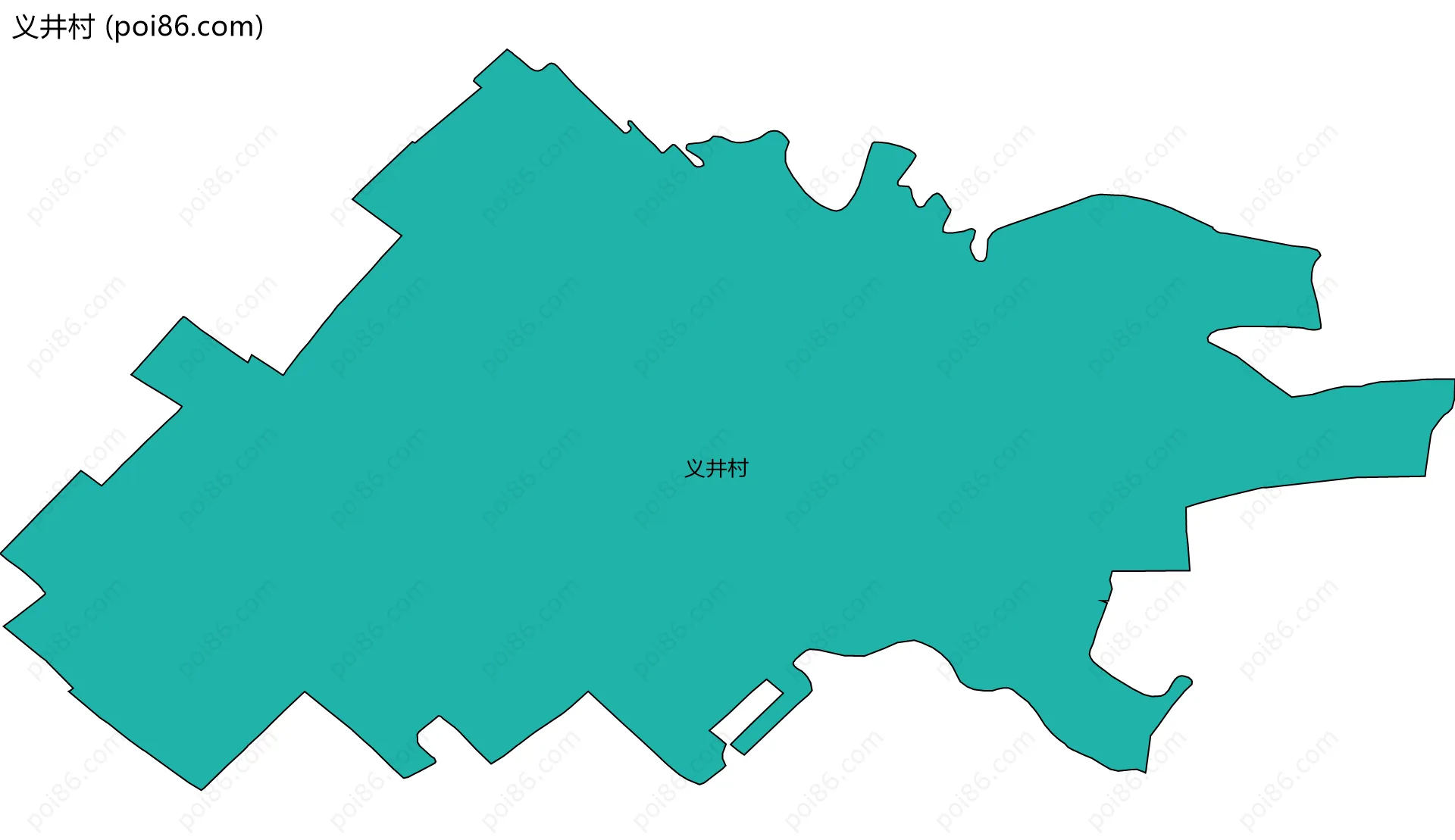 义井村边界地图