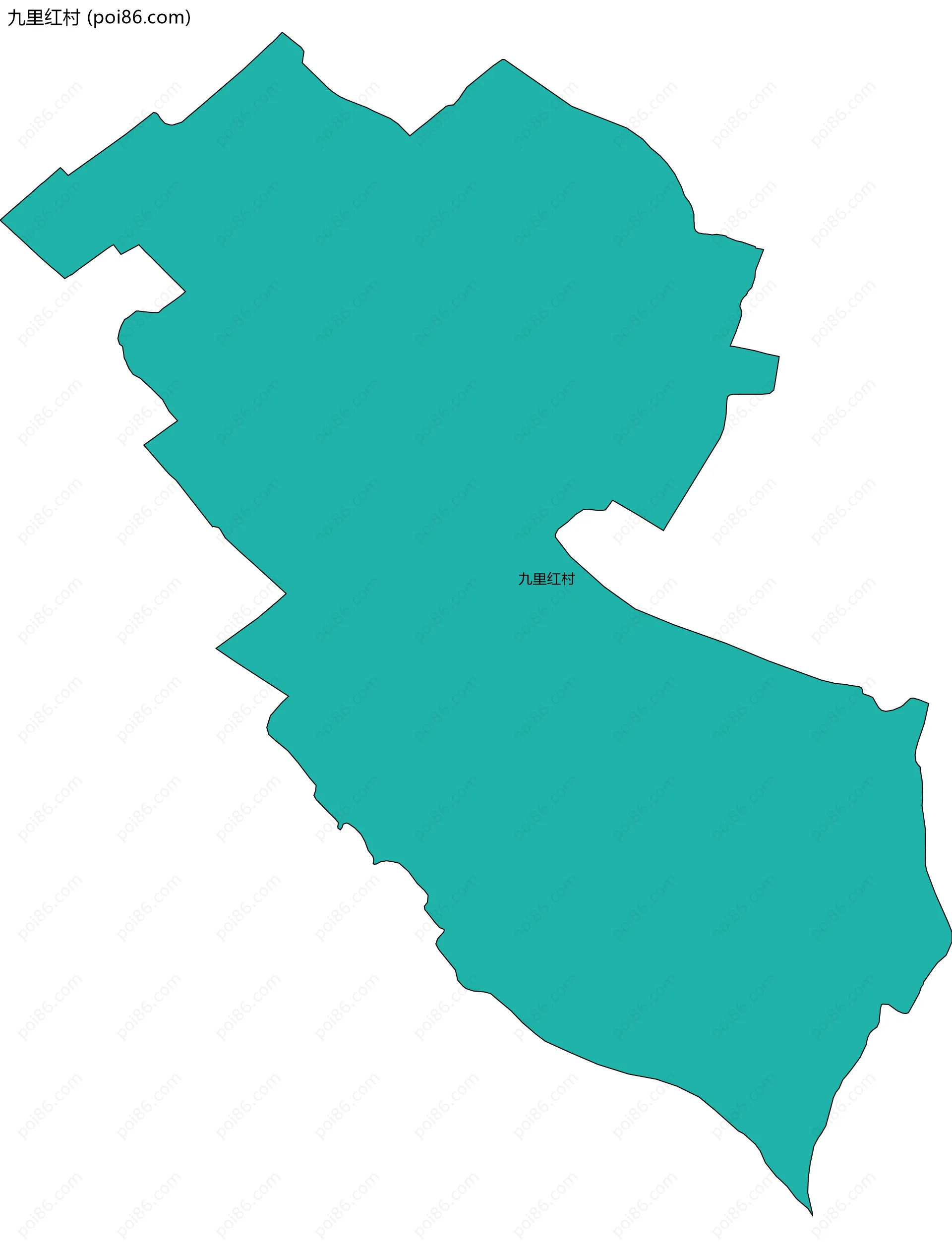 九里红村边界地图