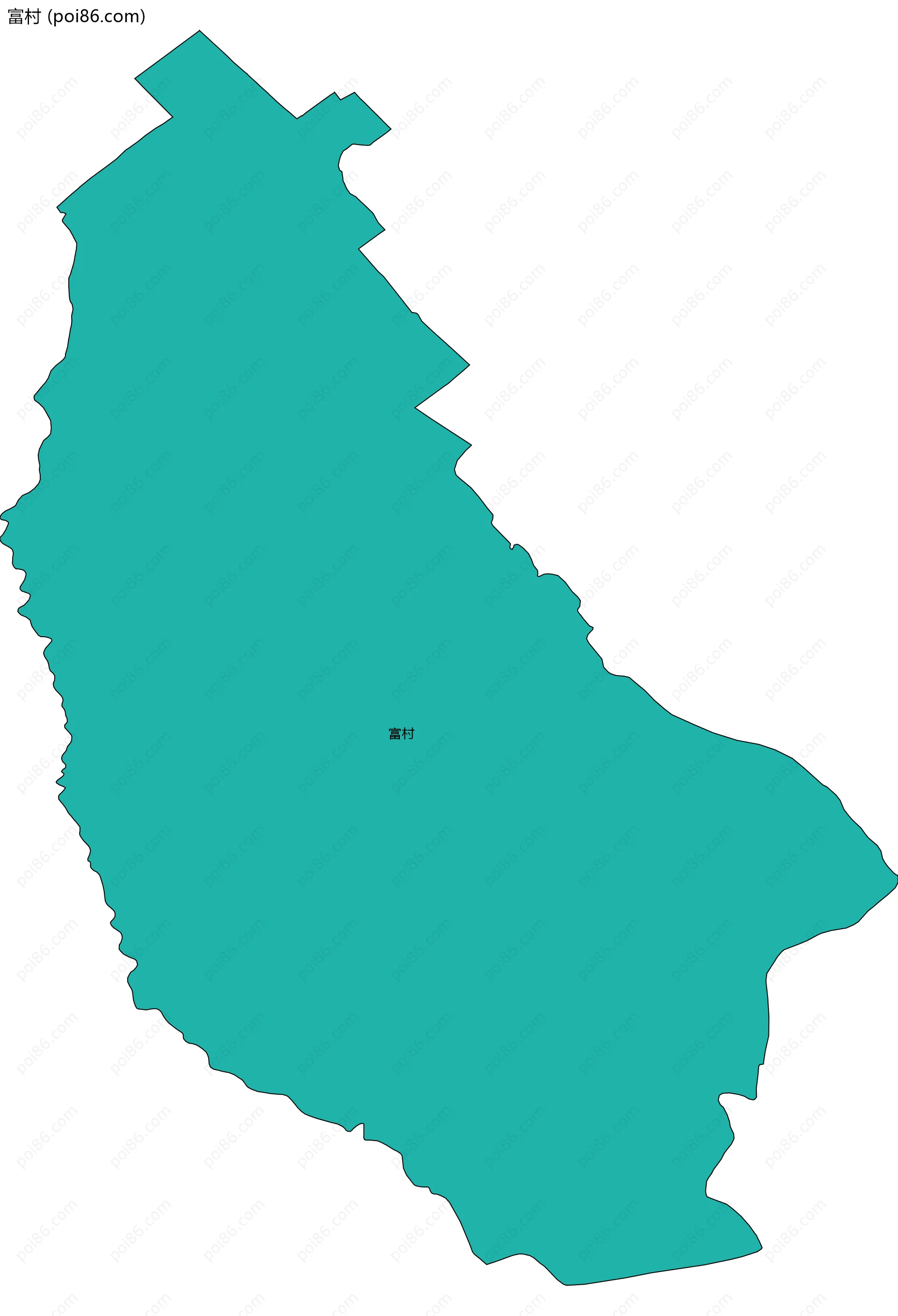 富村边界地图
