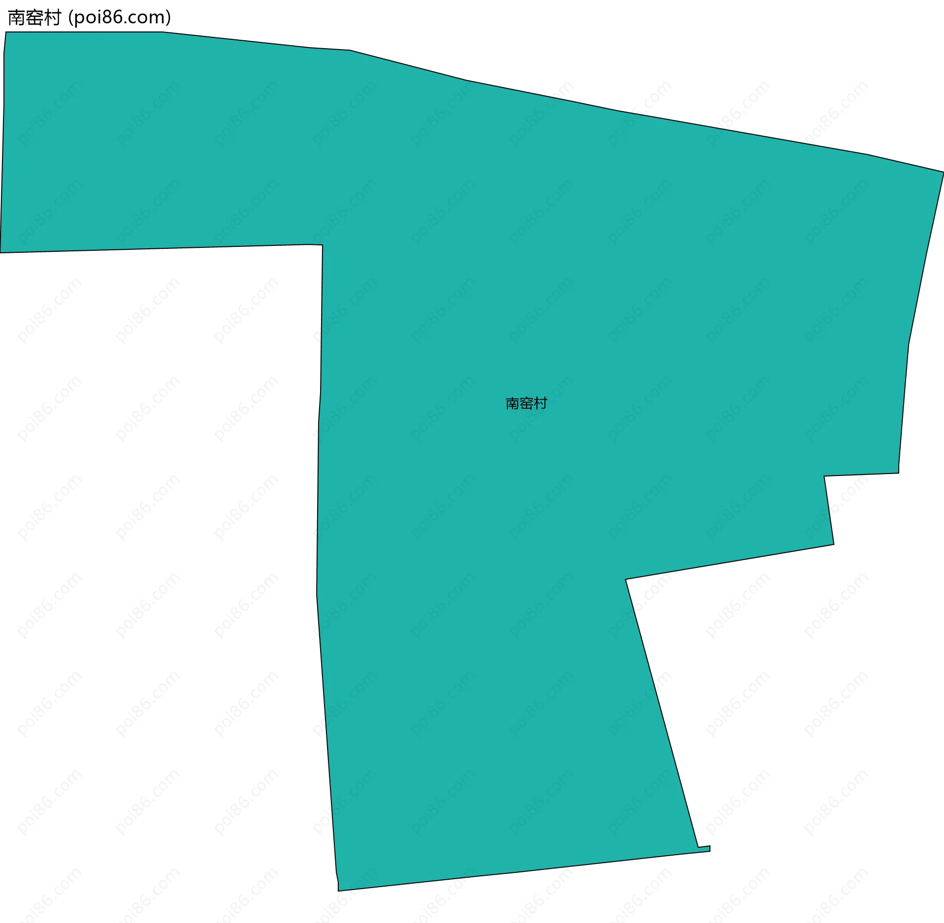 南窑村边界地图
