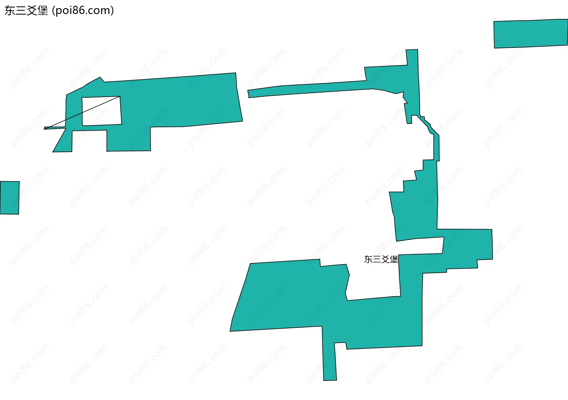 东三爻堡边界地图