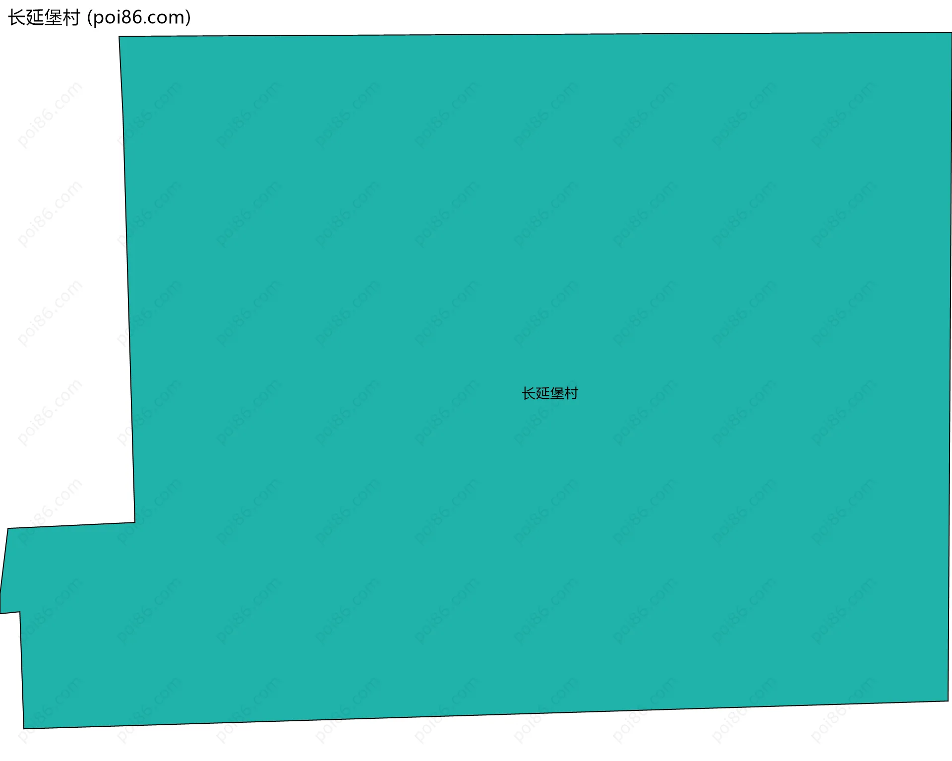 长延堡村边界地图