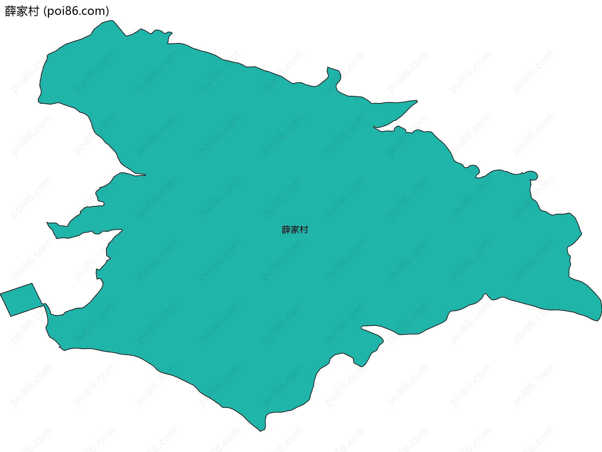 薛家村边界地图