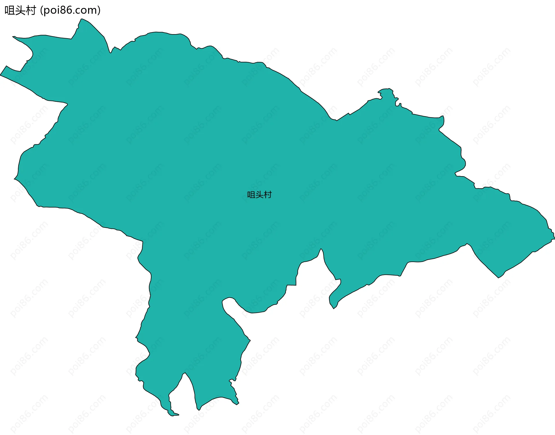 咀头村边界地图
