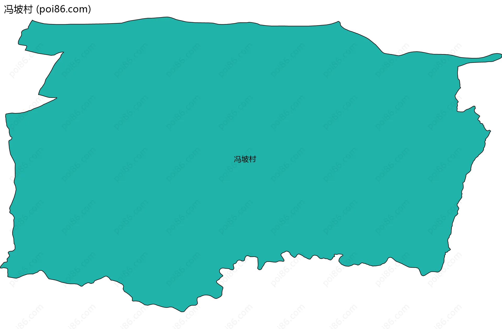 冯坡村边界地图