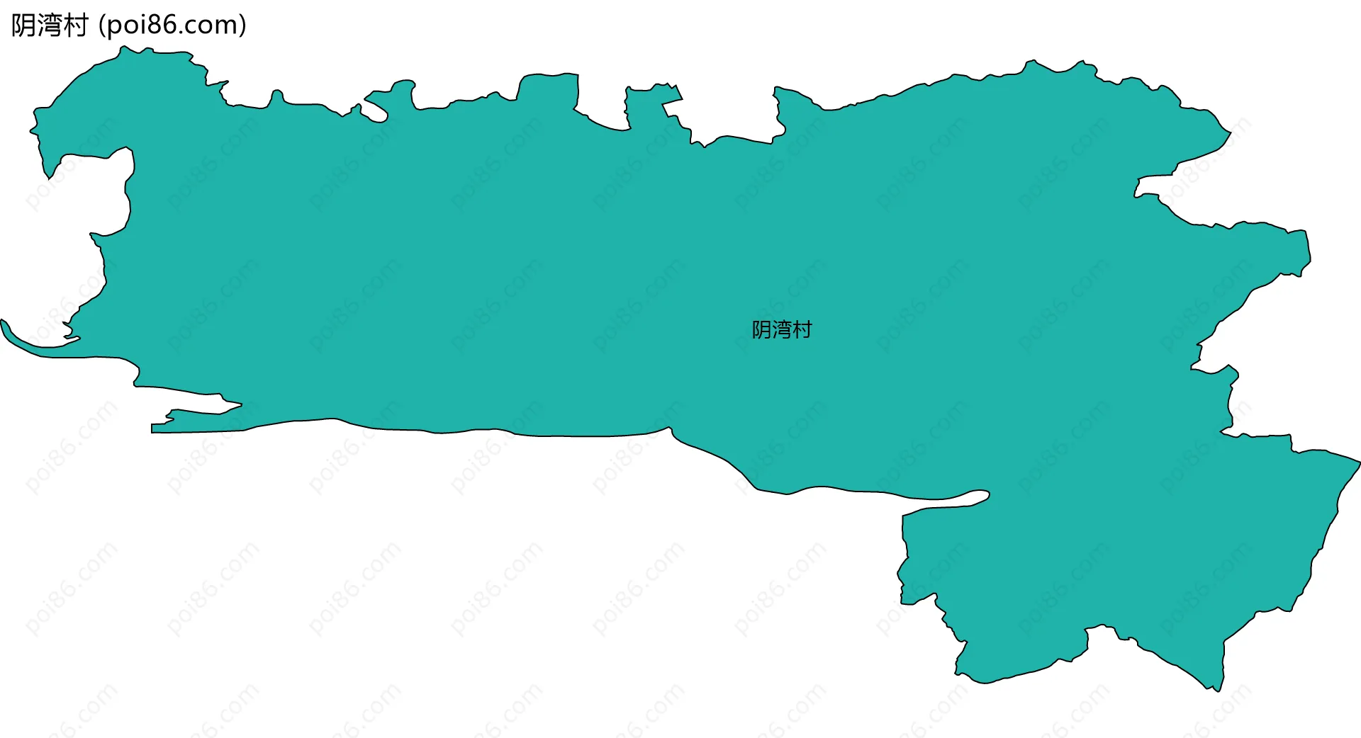 阴湾村边界地图