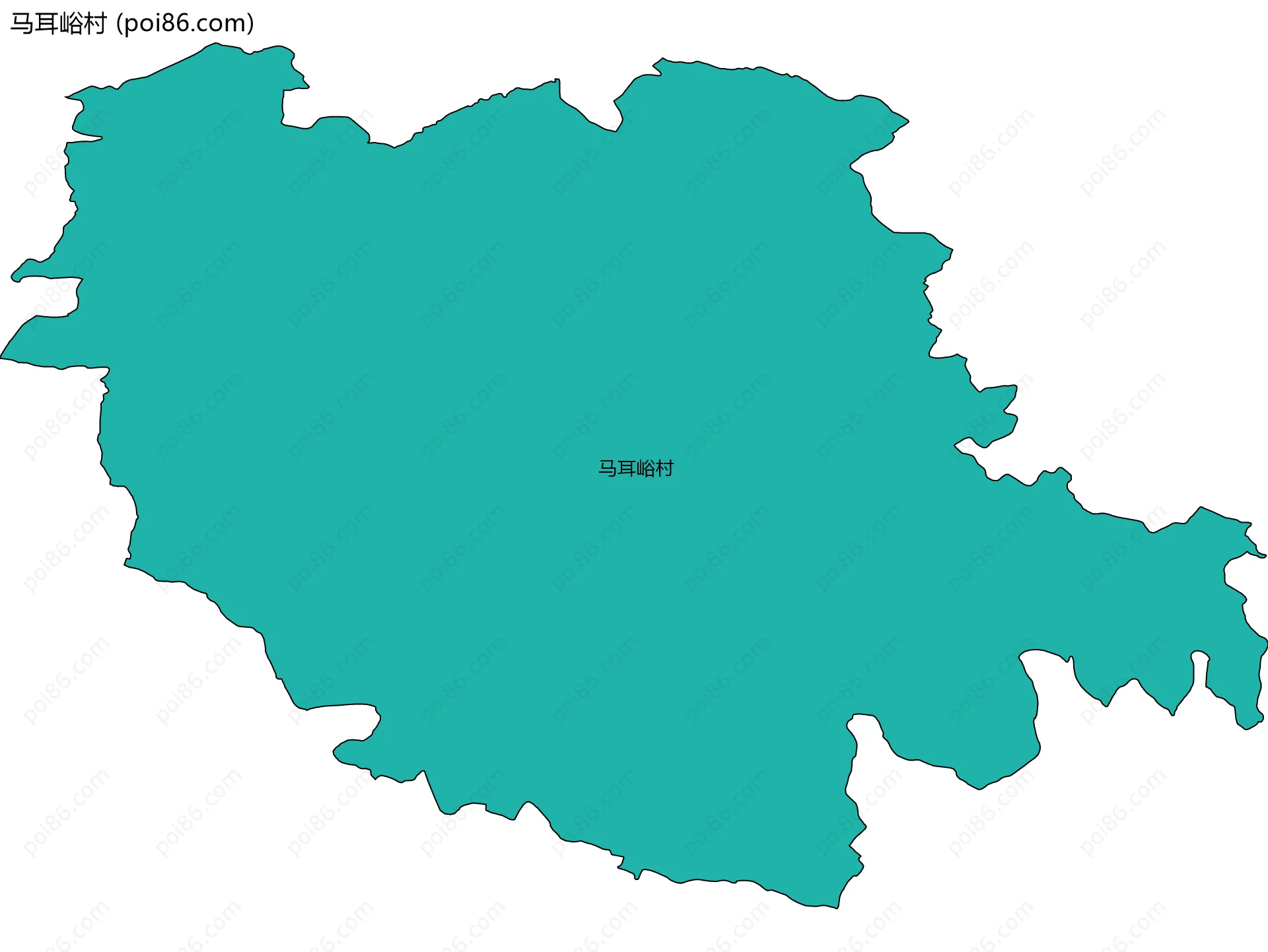 马耳峪村边界地图