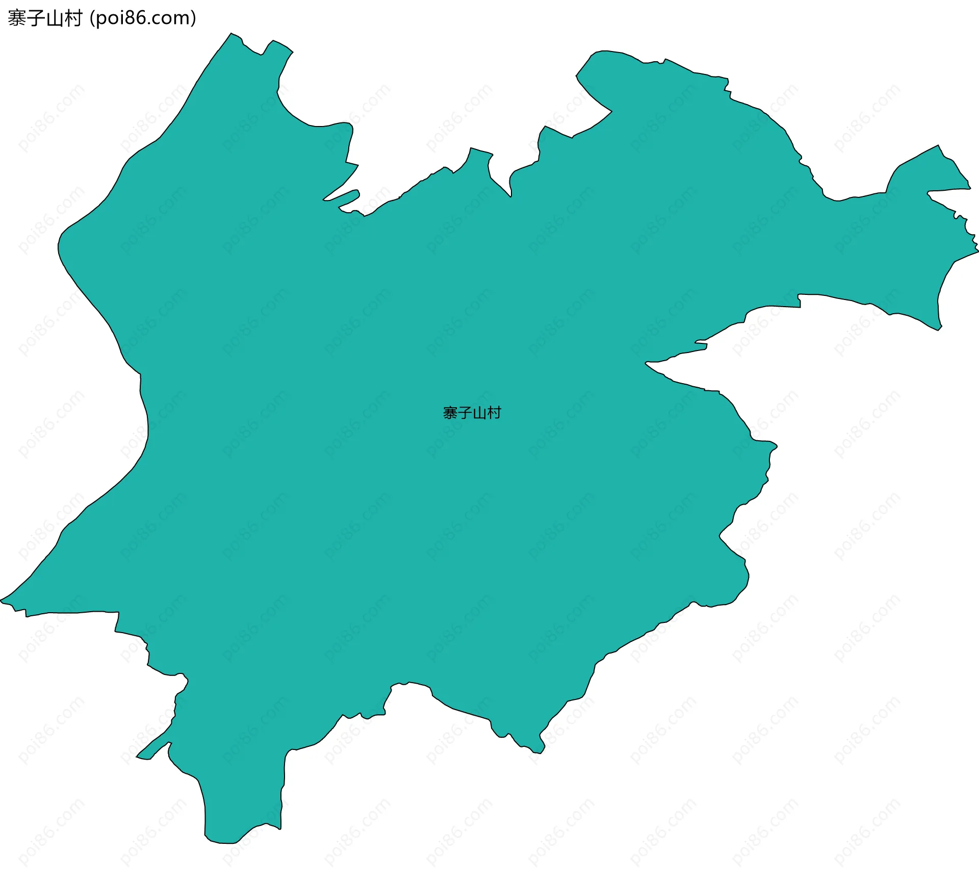 寨子山村边界地图