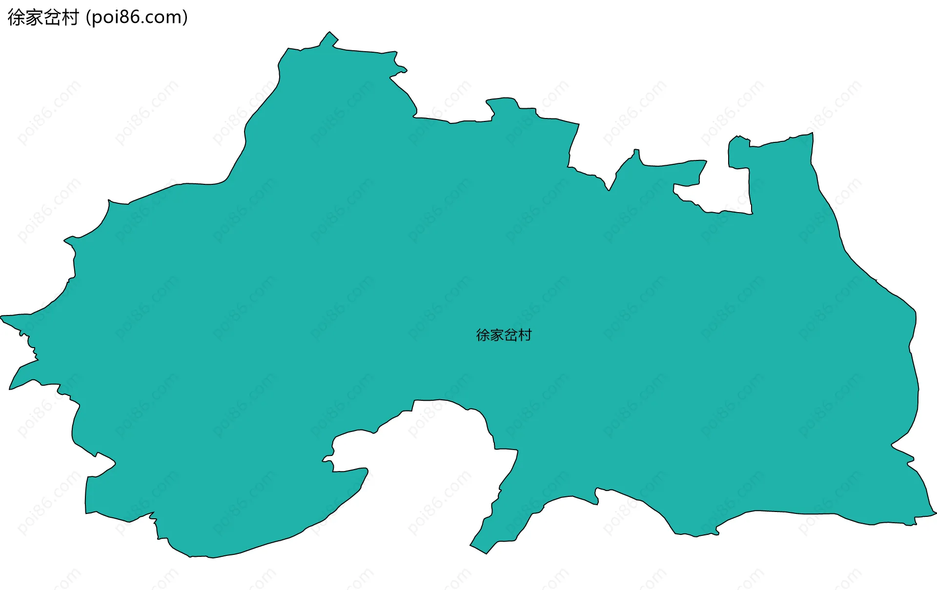 徐家岔村边界地图