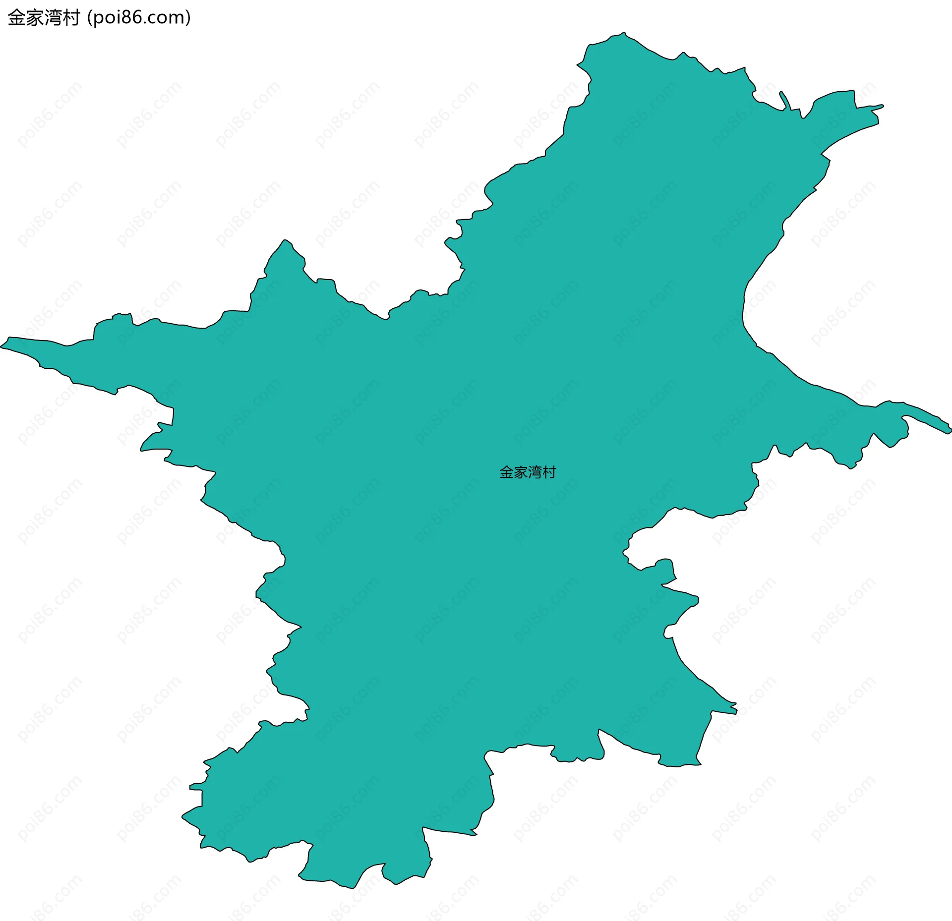 金家湾村边界地图