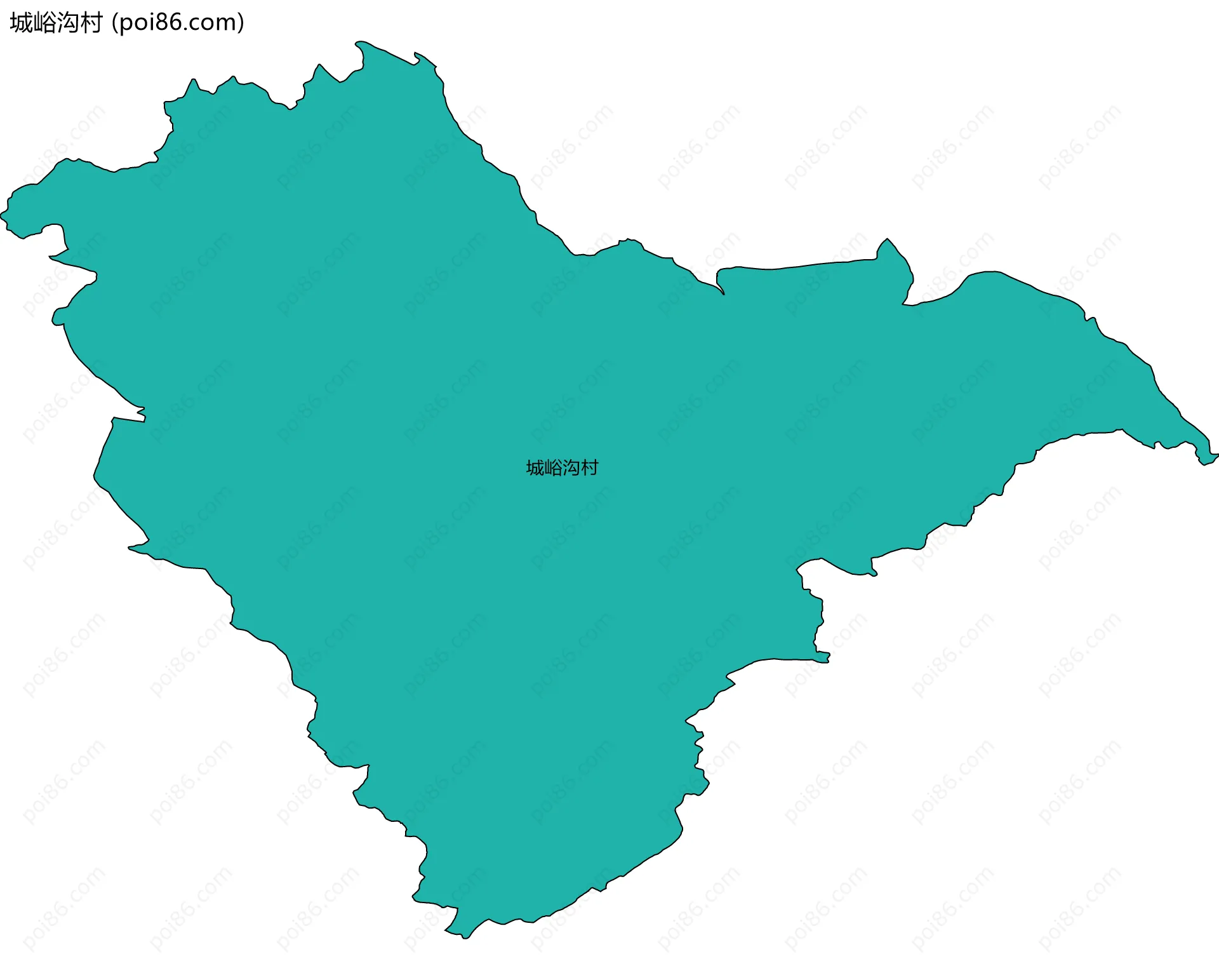 城峪沟村边界地图