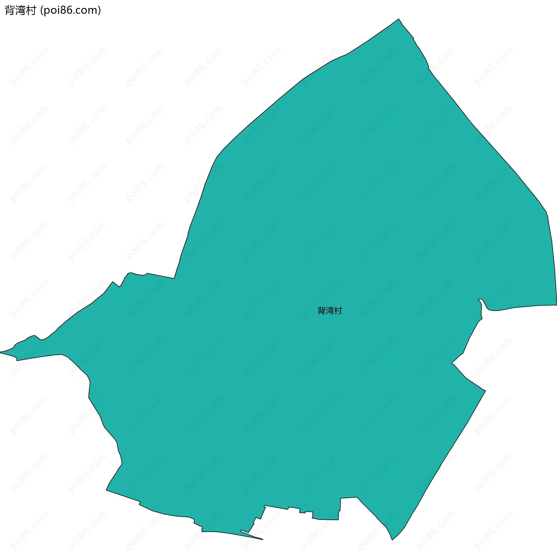 背湾村边界地图
